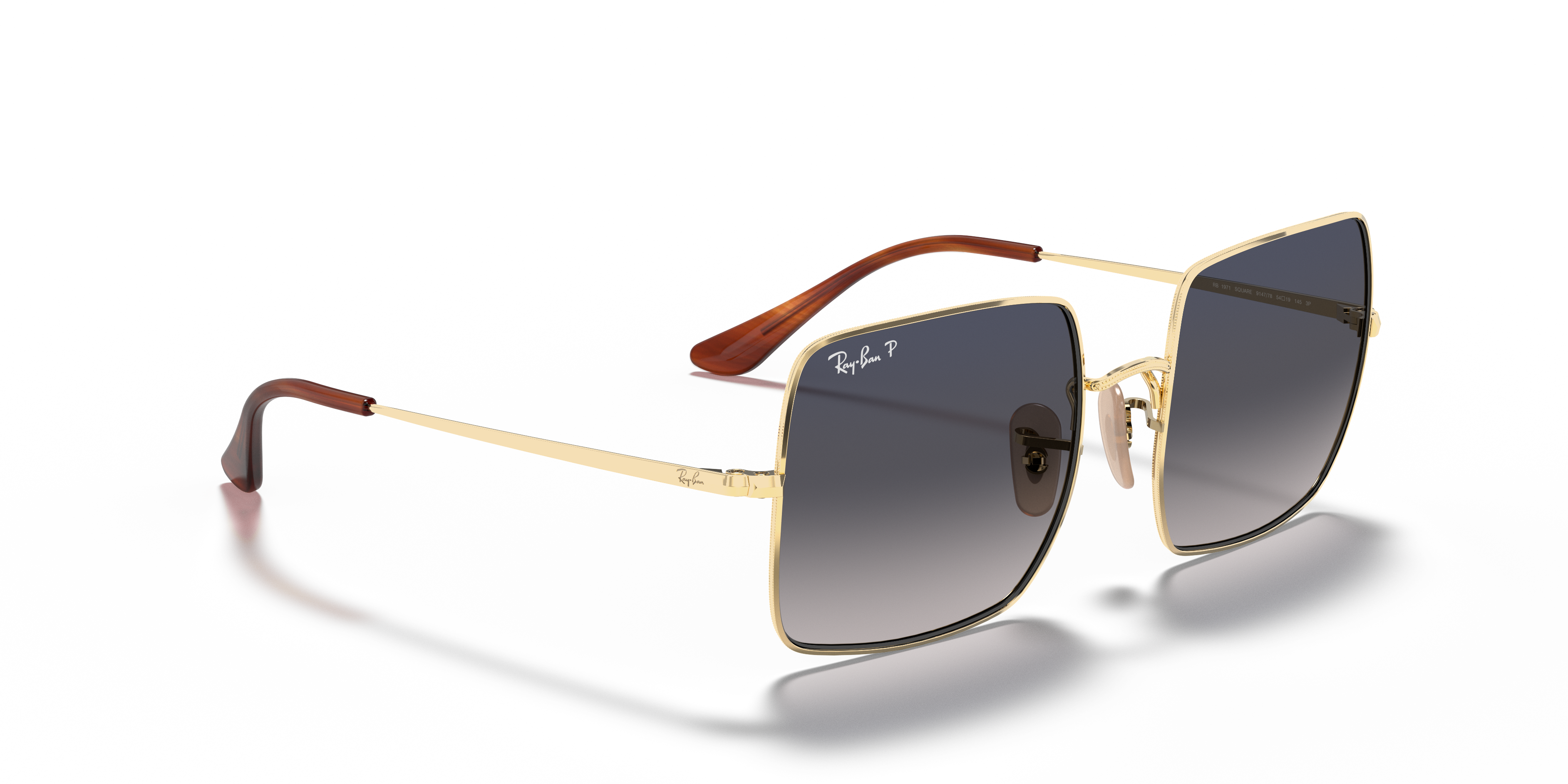 Occhiali da Sole Ray-Ban Square Donna Oro Arista - Modello 0RB1971