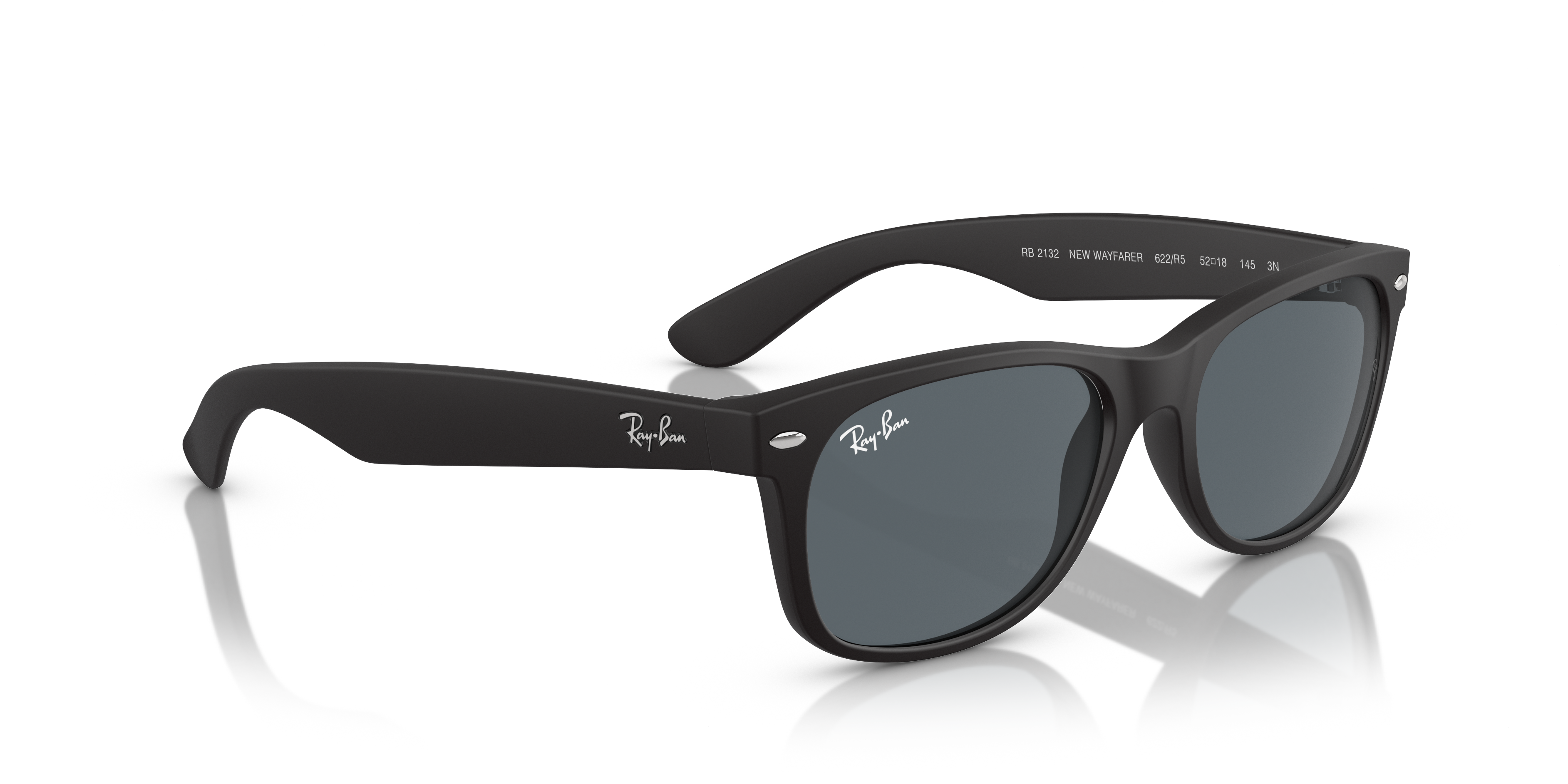 Occhiali da Sole Ray-Ban New Wayfarer Neri 0RB2132 Unisex