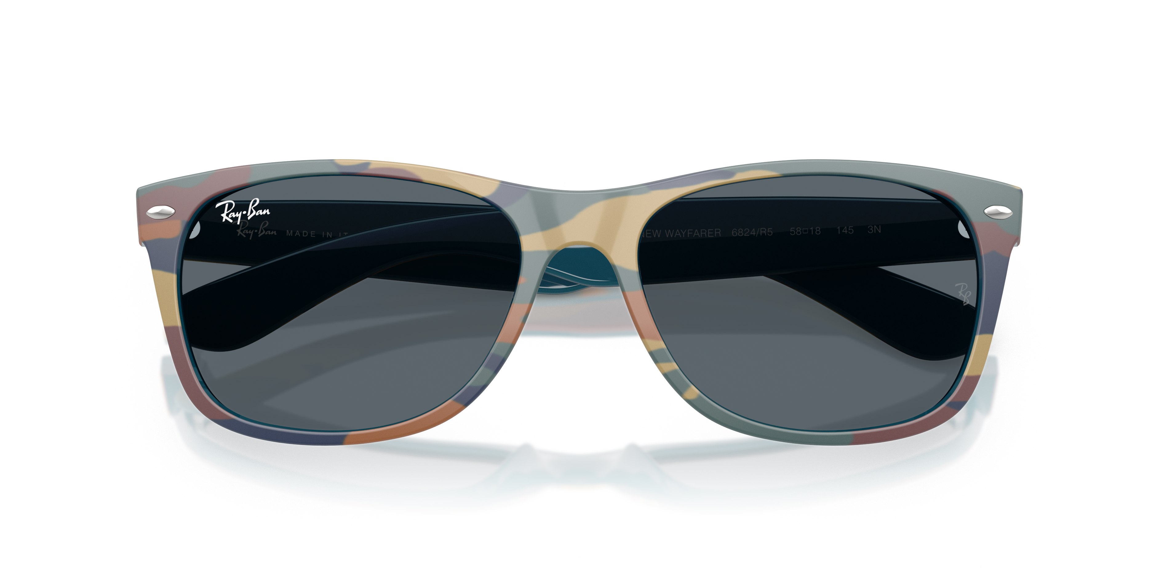 Occhiali da Sole Ray-Ban New Wayfarer Neri 0RB2132 Unisex