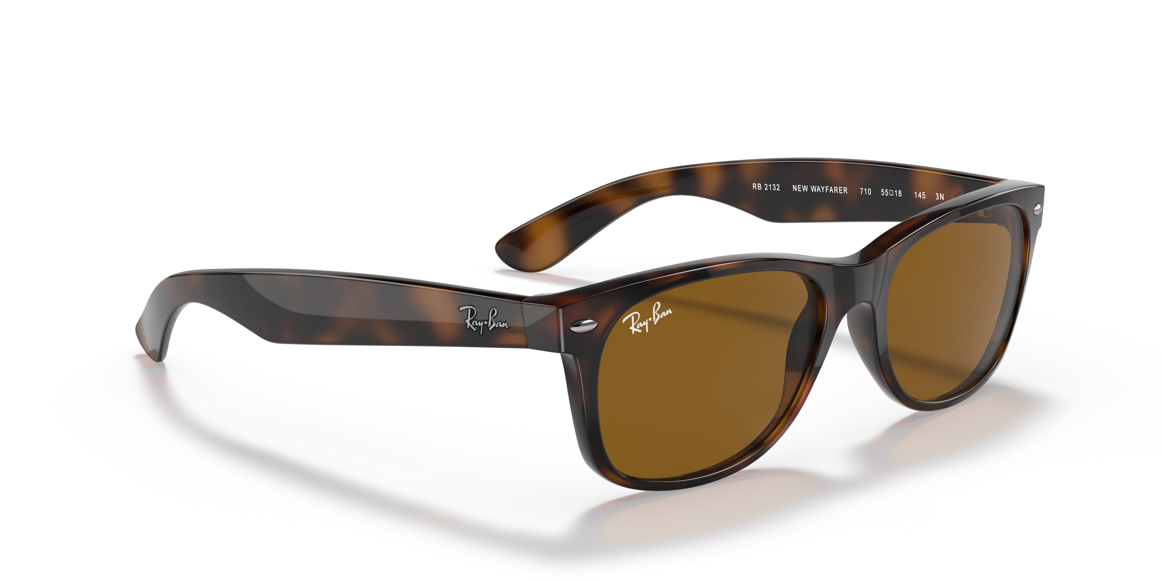 Occhiali da Sole Ray-Ban New Wayfarer Neri 0RB2132 Unisex