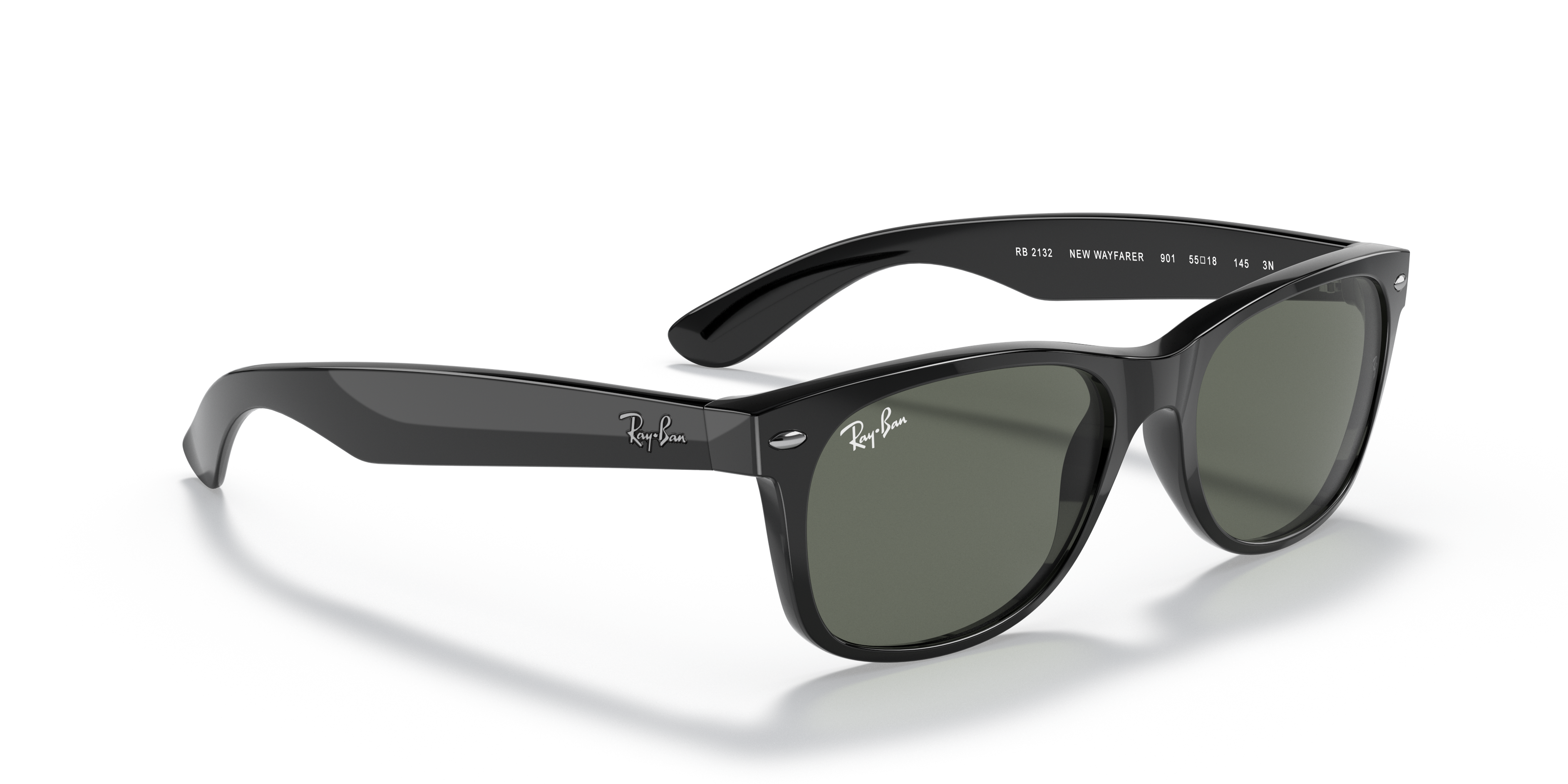 Occhiali da Sole Ray-Ban New Wayfarer Neri 0RB2132 Unisex
