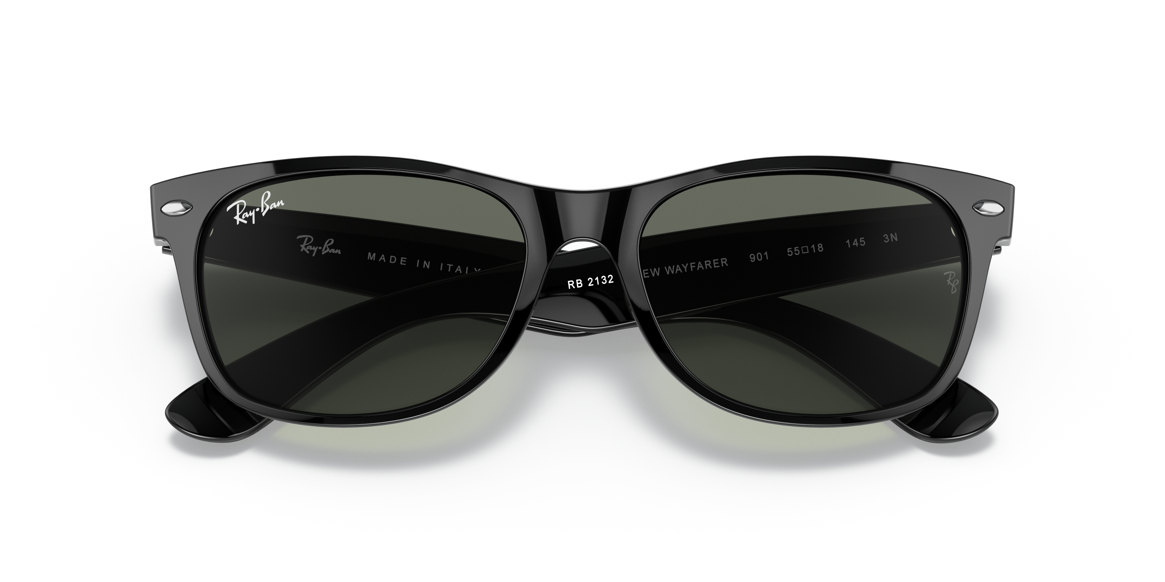 Occhiali da Sole Ray-Ban New Wayfarer Neri 0RB2132 Unisex