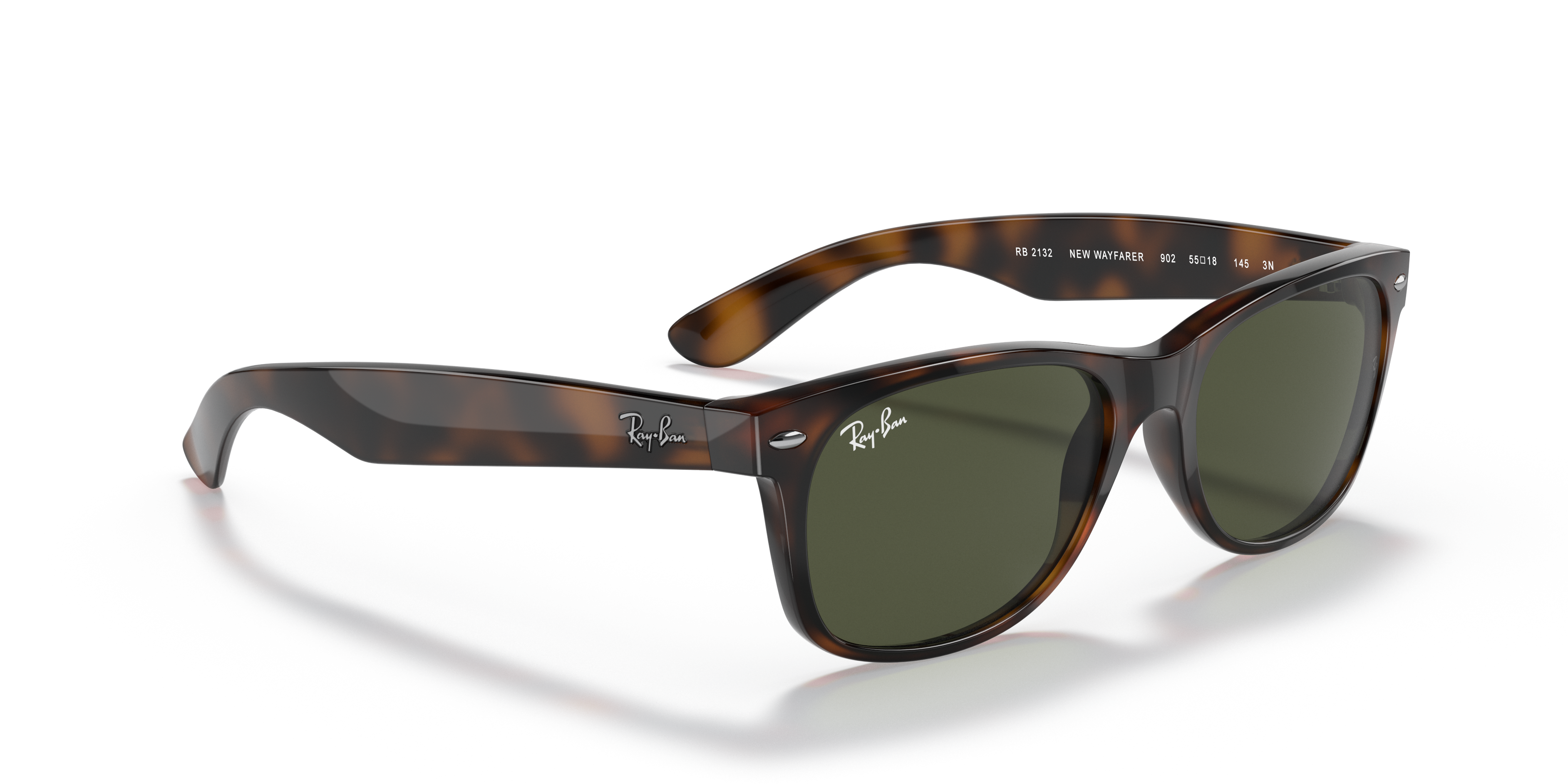 Occhiali da Sole Ray-Ban New Wayfarer Neri 0RB2132 Unisex