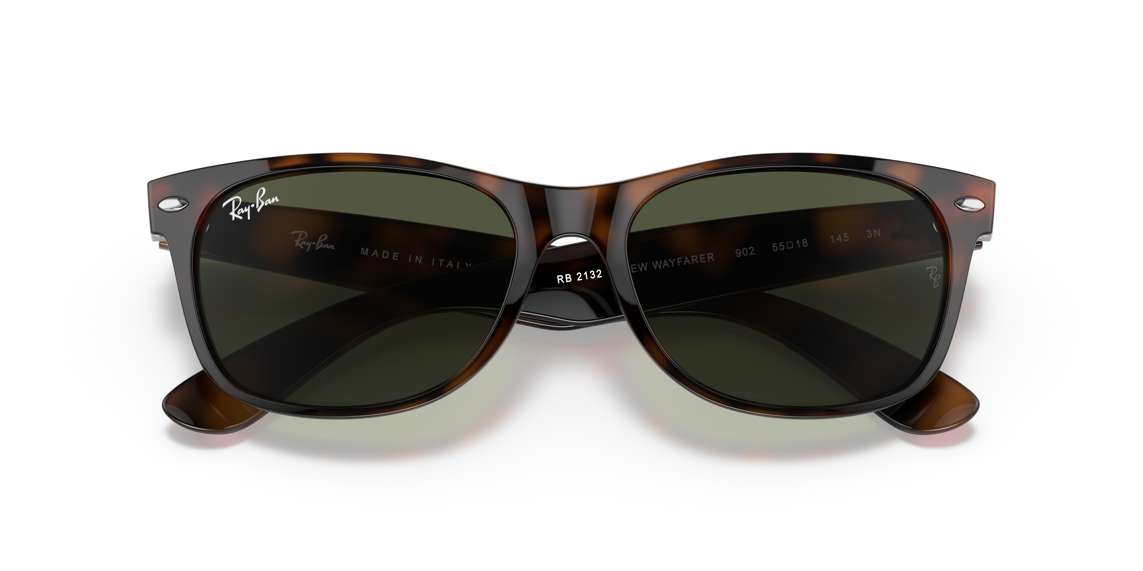 Occhiali da Sole Ray-Ban New Wayfarer Neri 0RB2132 Unisex