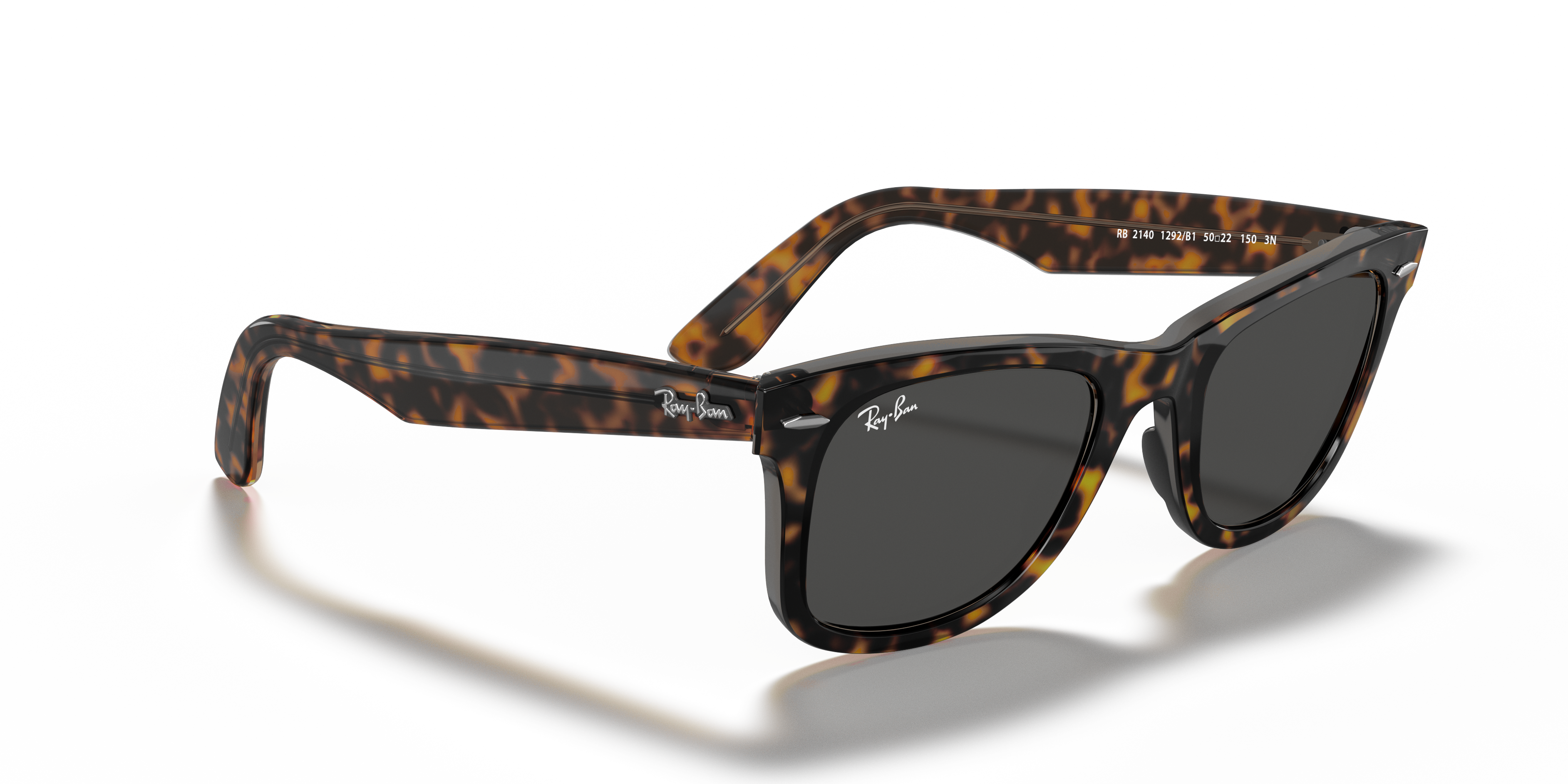 Ray-Ban Wayfarer 0RB2140 Verde Trasparente | Occhiali da Sole Original