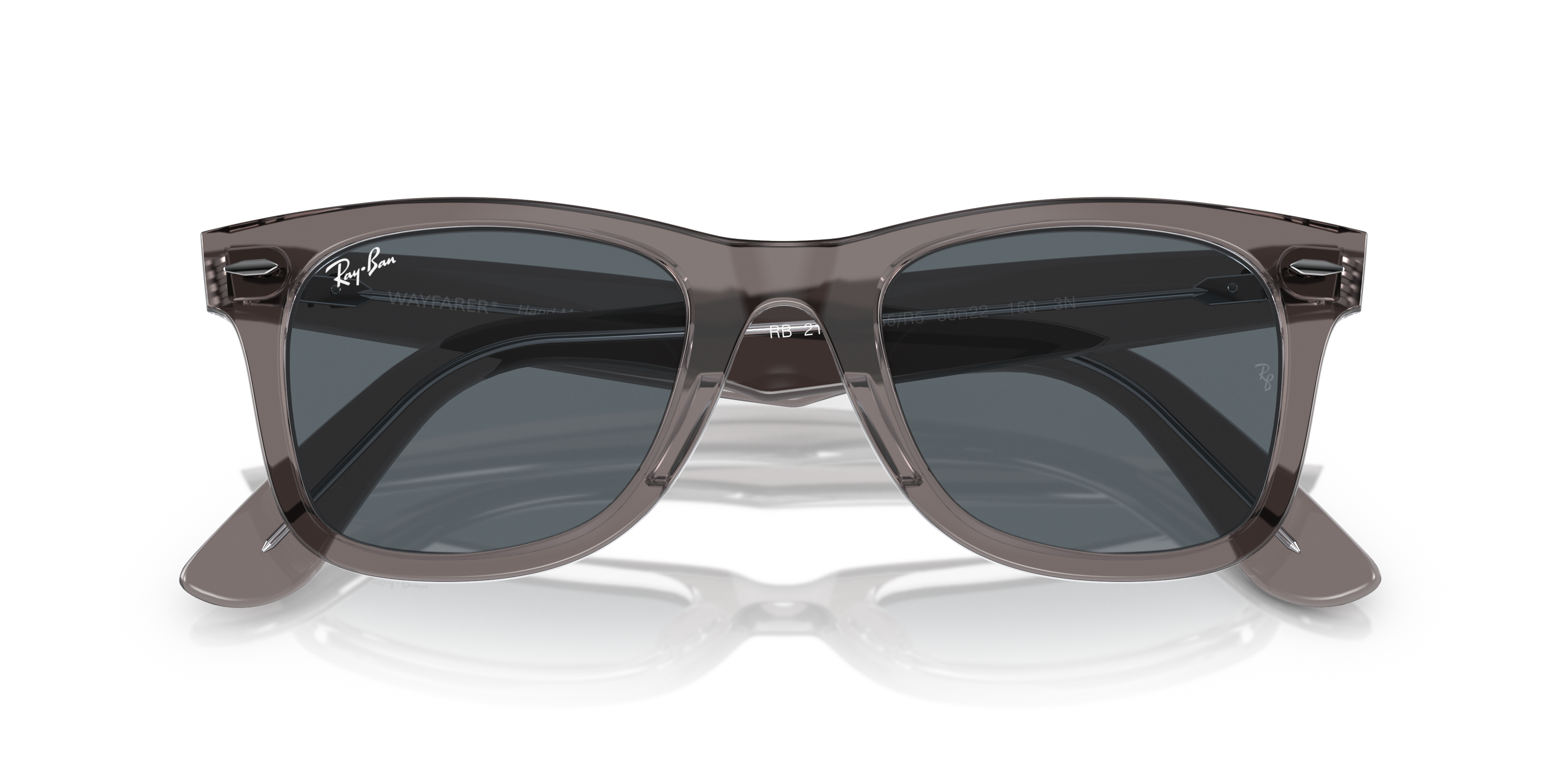 Ray-Ban Wayfarer 0RB2140 Verde Trasparente | Occhiali da Sole Original
