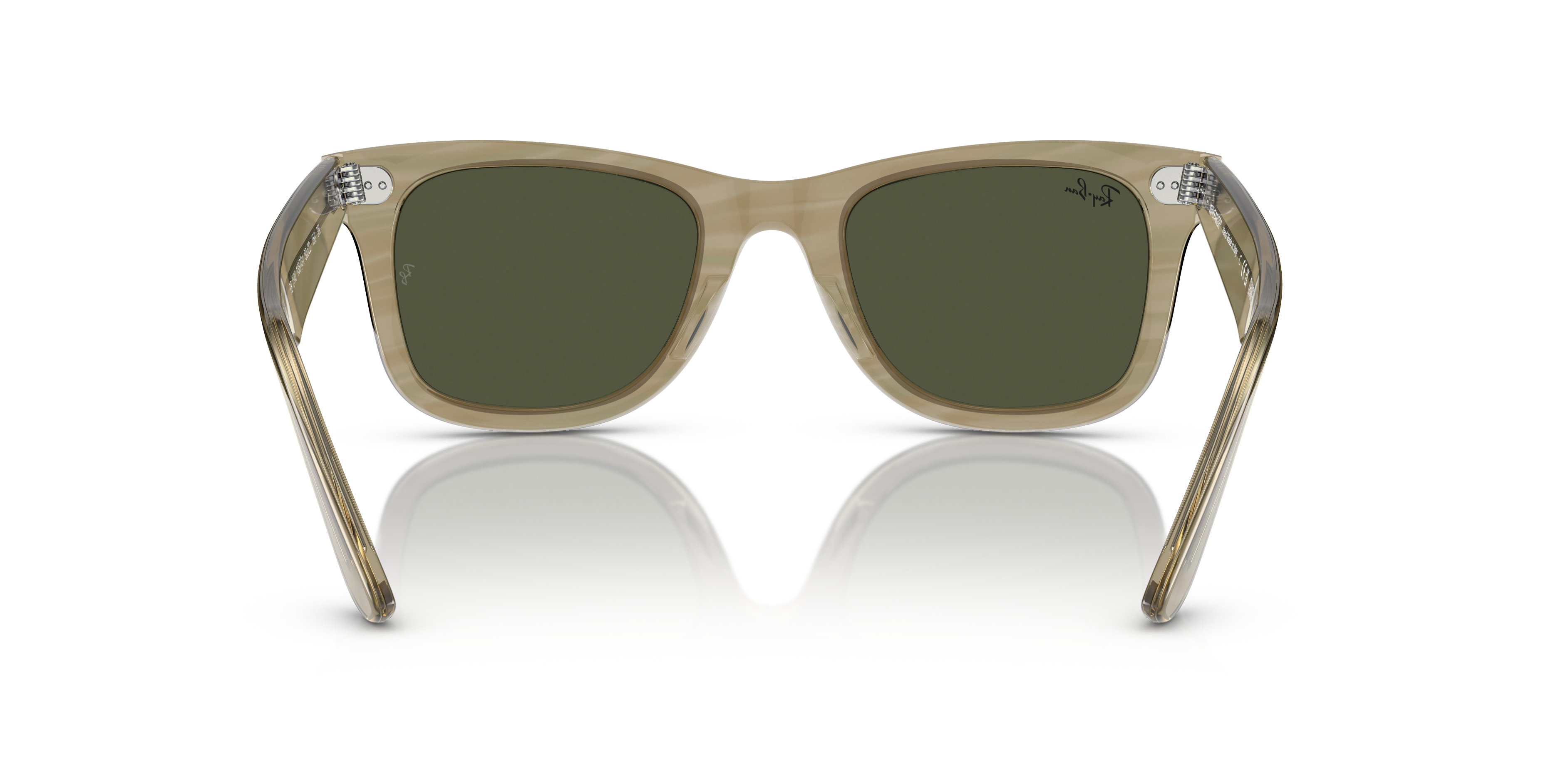 Ray-Ban Wayfarer 0RB2140 Verde Trasparente | Occhiali da Sole Original