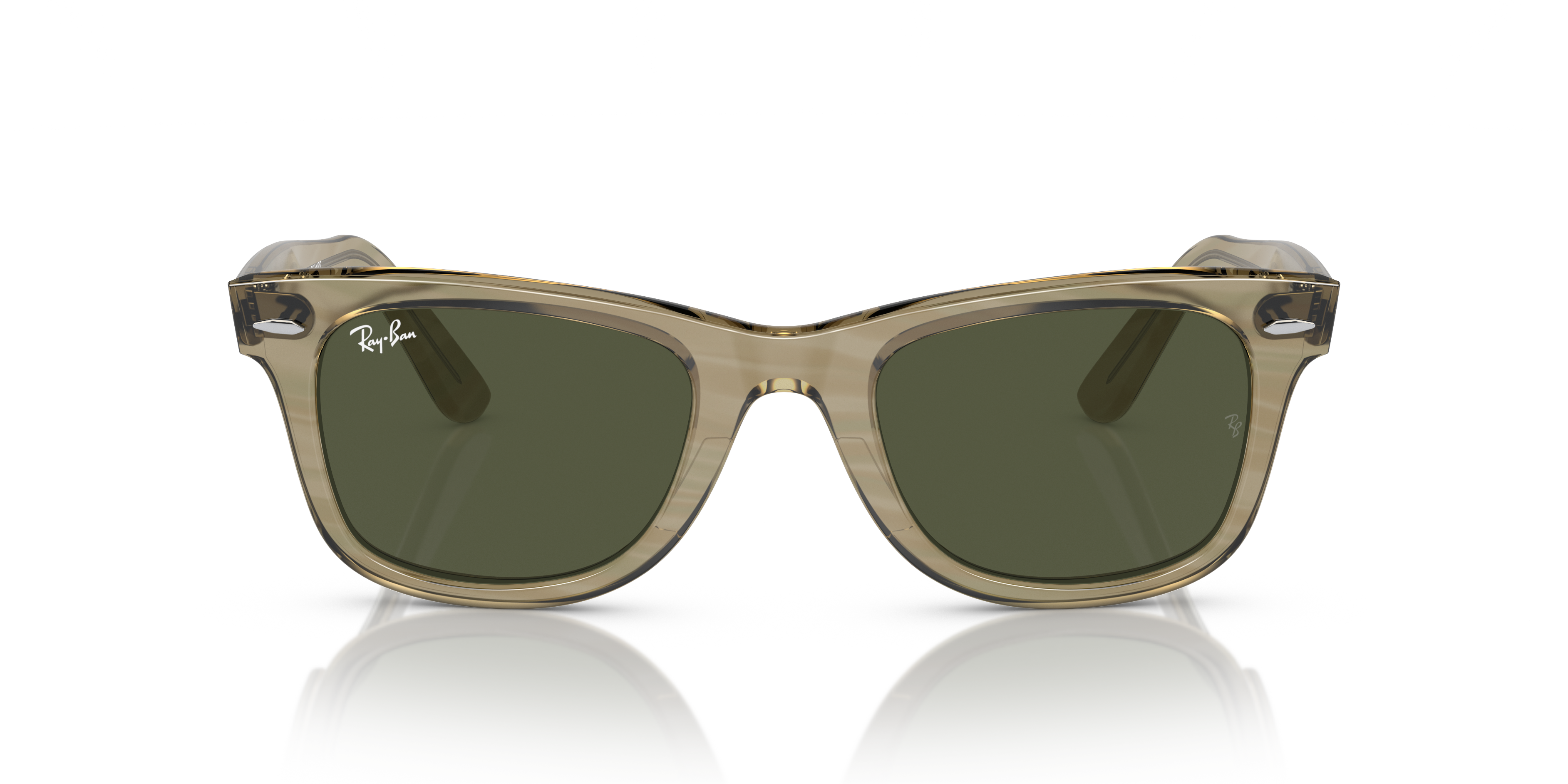 Ray-Ban Wayfarer 0RB2140 Verde Trasparente | Occhiali da Sole Original