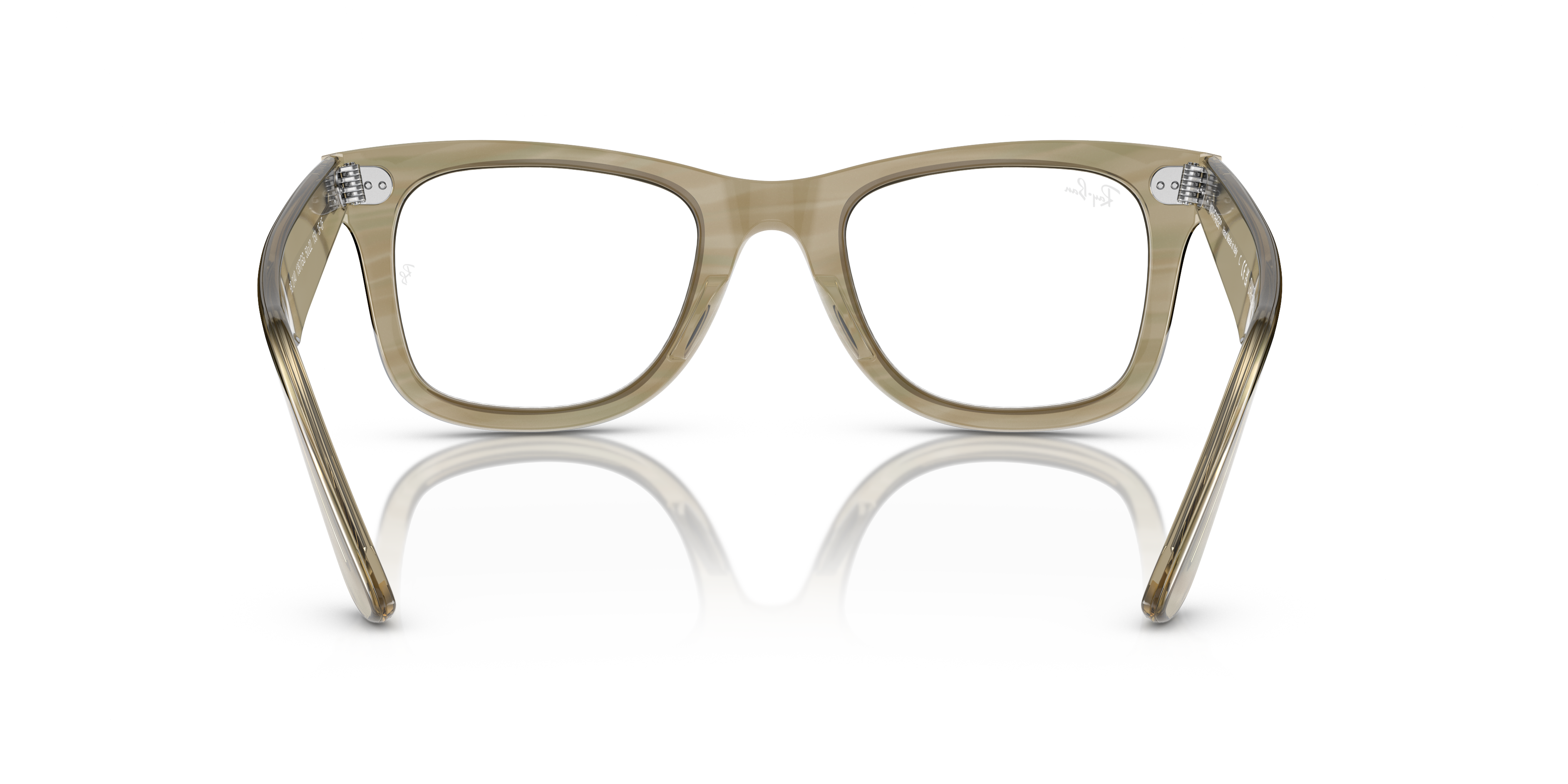Ray-Ban Wayfarer 0RB2140 Verde Trasparente | Occhiali da Sole Original