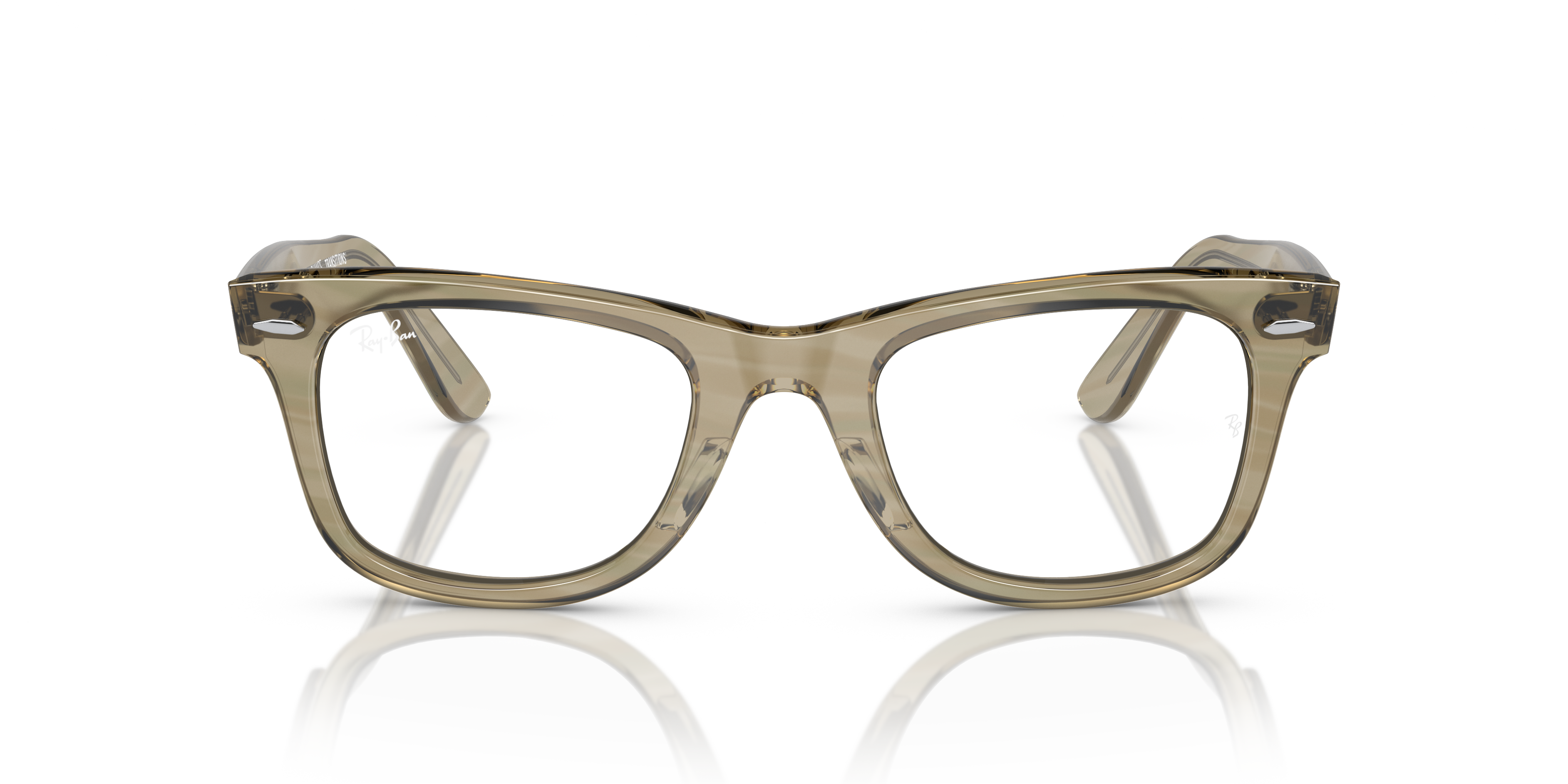 Ray-Ban Wayfarer 0RB2140 Verde Trasparente | Occhiali da Sole Original