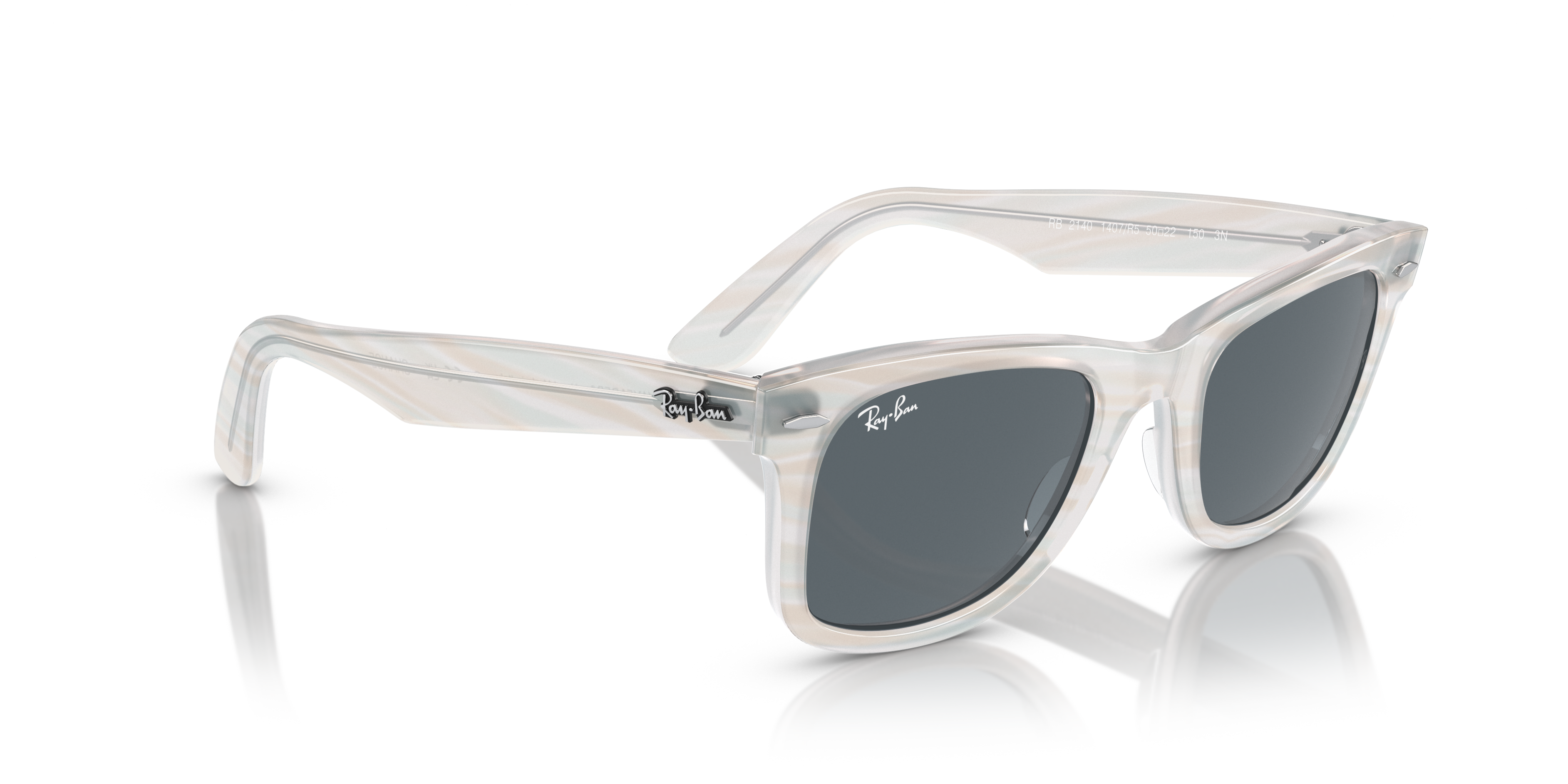 Ray-Ban Wayfarer 0RB2140 Verde Trasparente | Occhiali da Sole Original