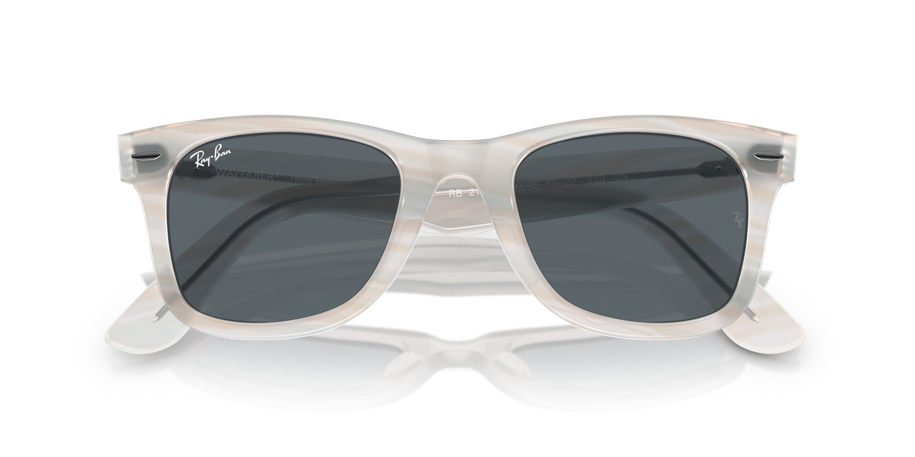 Ray-Ban Wayfarer 0RB2140 Verde Trasparente | Occhiali da Sole Original