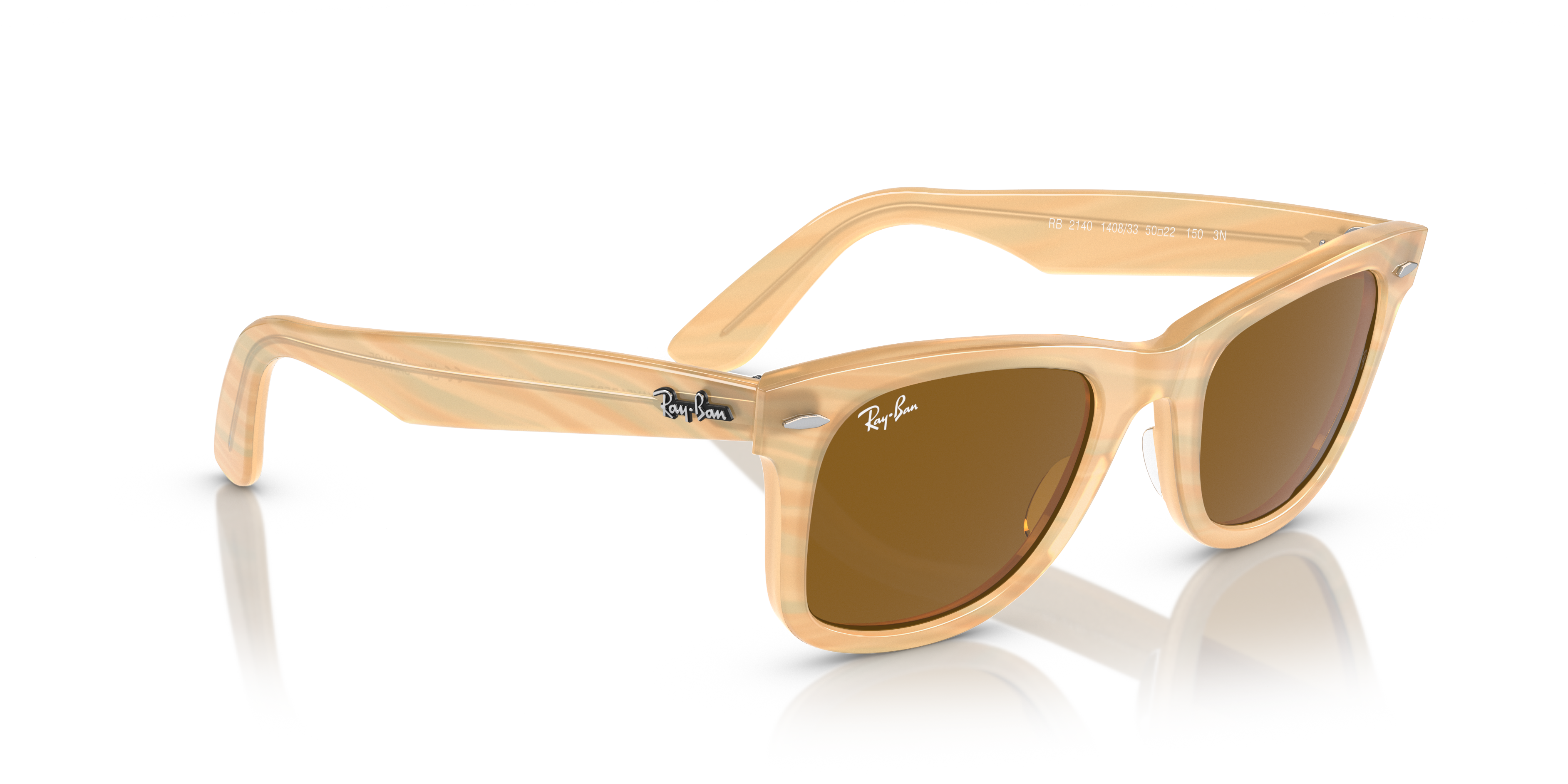 Ray-Ban Wayfarer 0RB2140 Verde Trasparente | Occhiali da Sole Original
