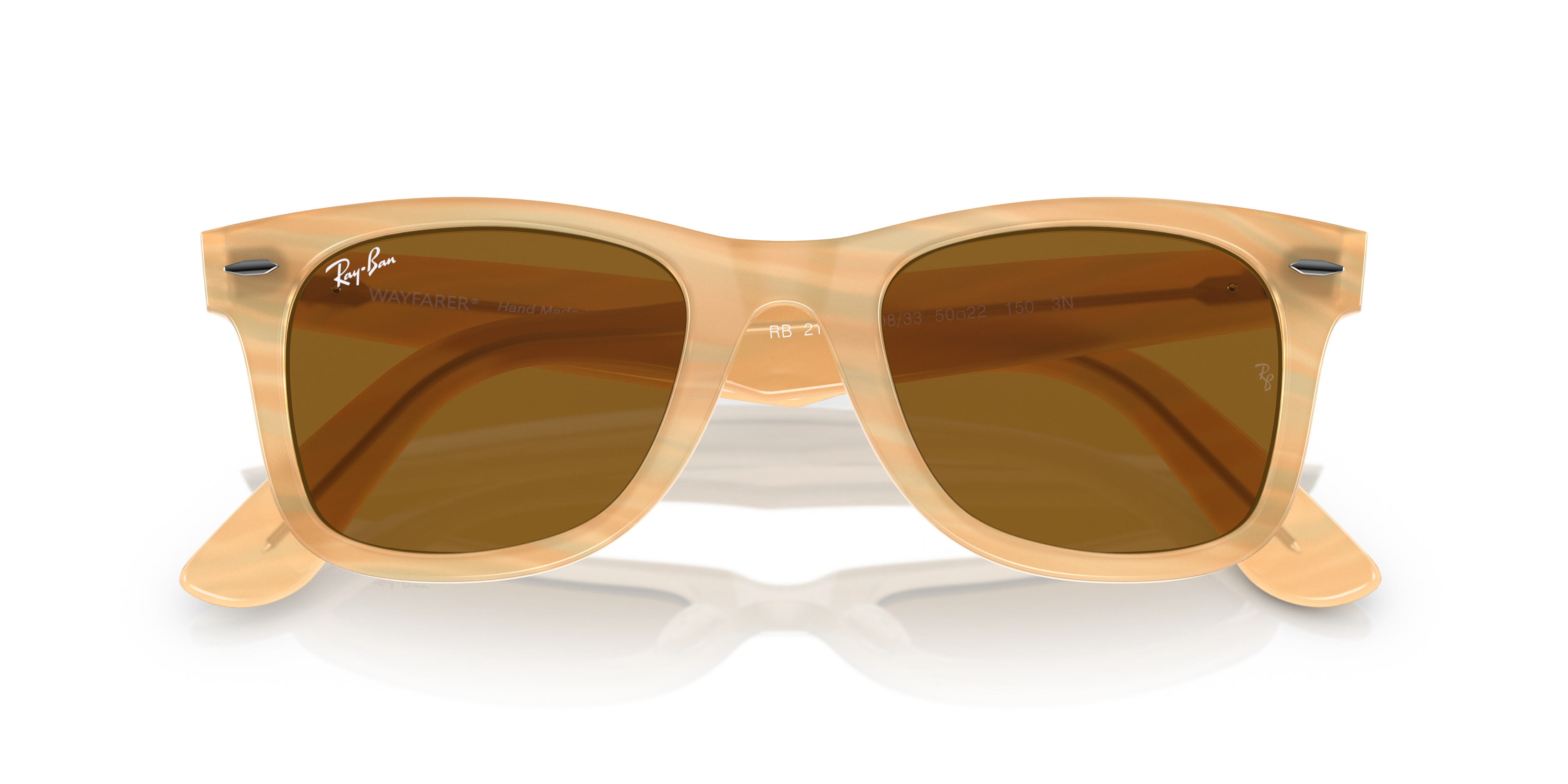 Ray-Ban Wayfarer 0RB2140 Verde Trasparente | Occhiali da Sole Original