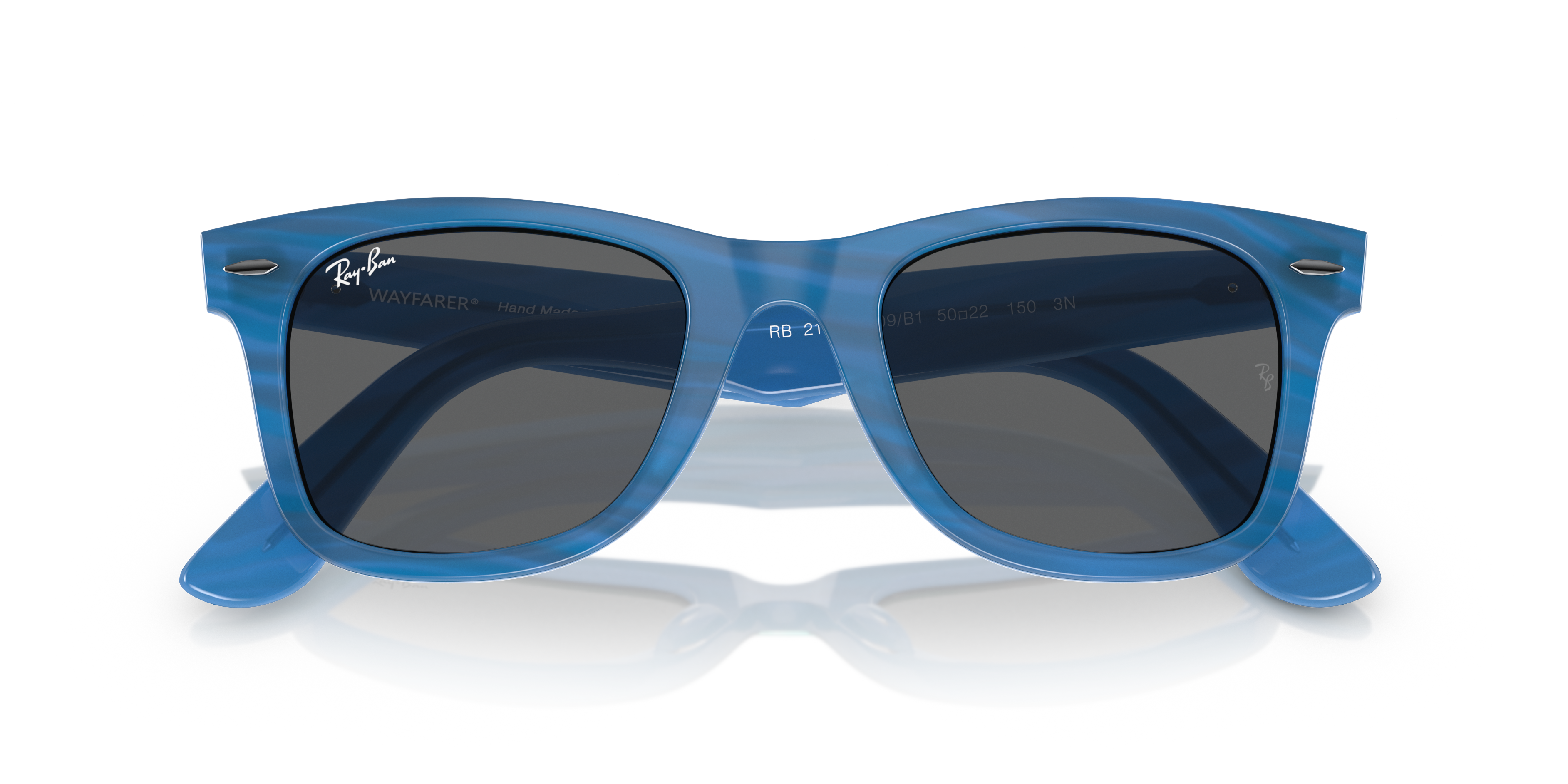 Ray-Ban Wayfarer 0RB2140 Verde Trasparente | Occhiali da Sole Original
