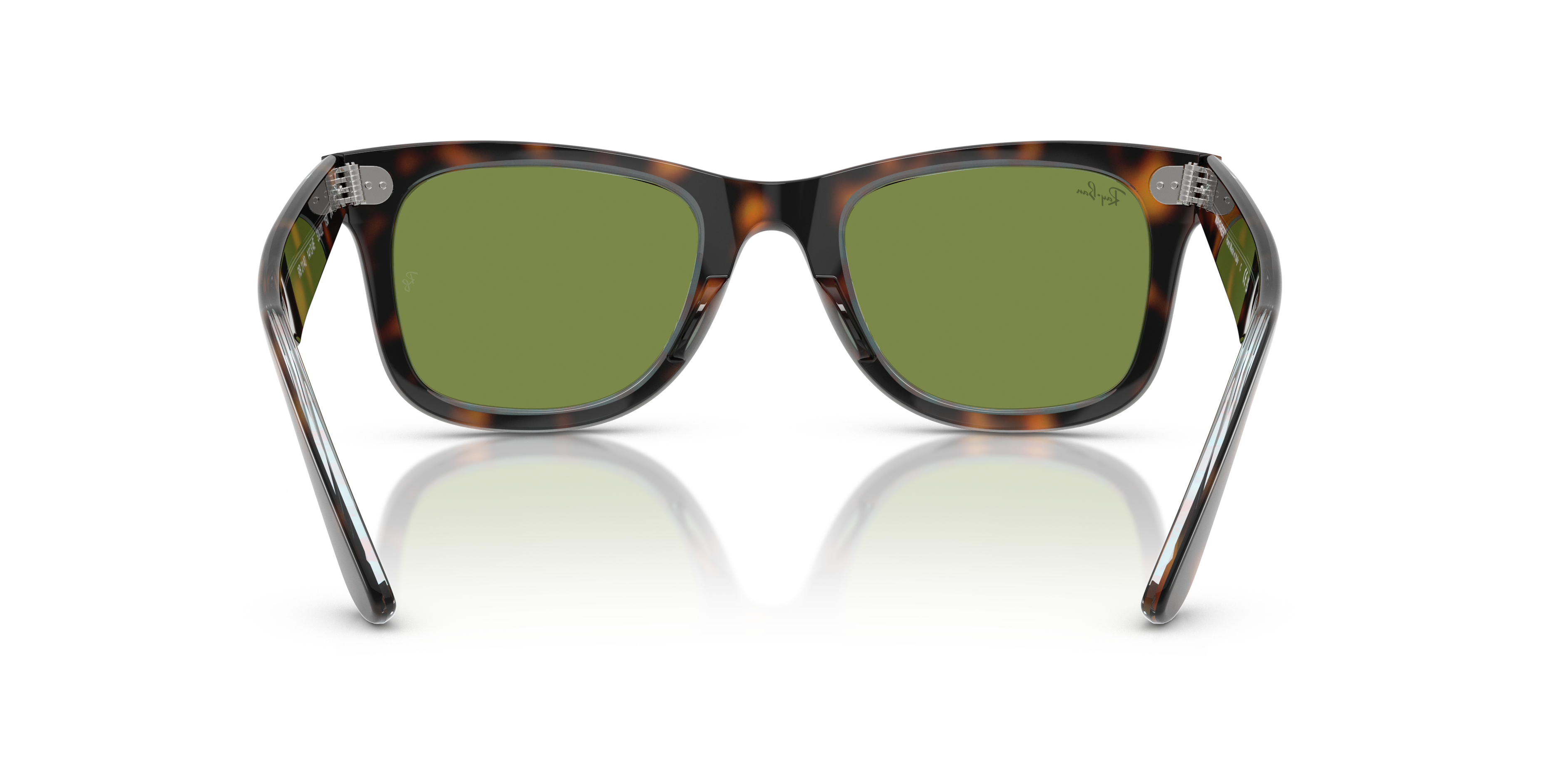 Ray-Ban Wayfarer 0RB2140 Verde Trasparente | Occhiali da Sole Original