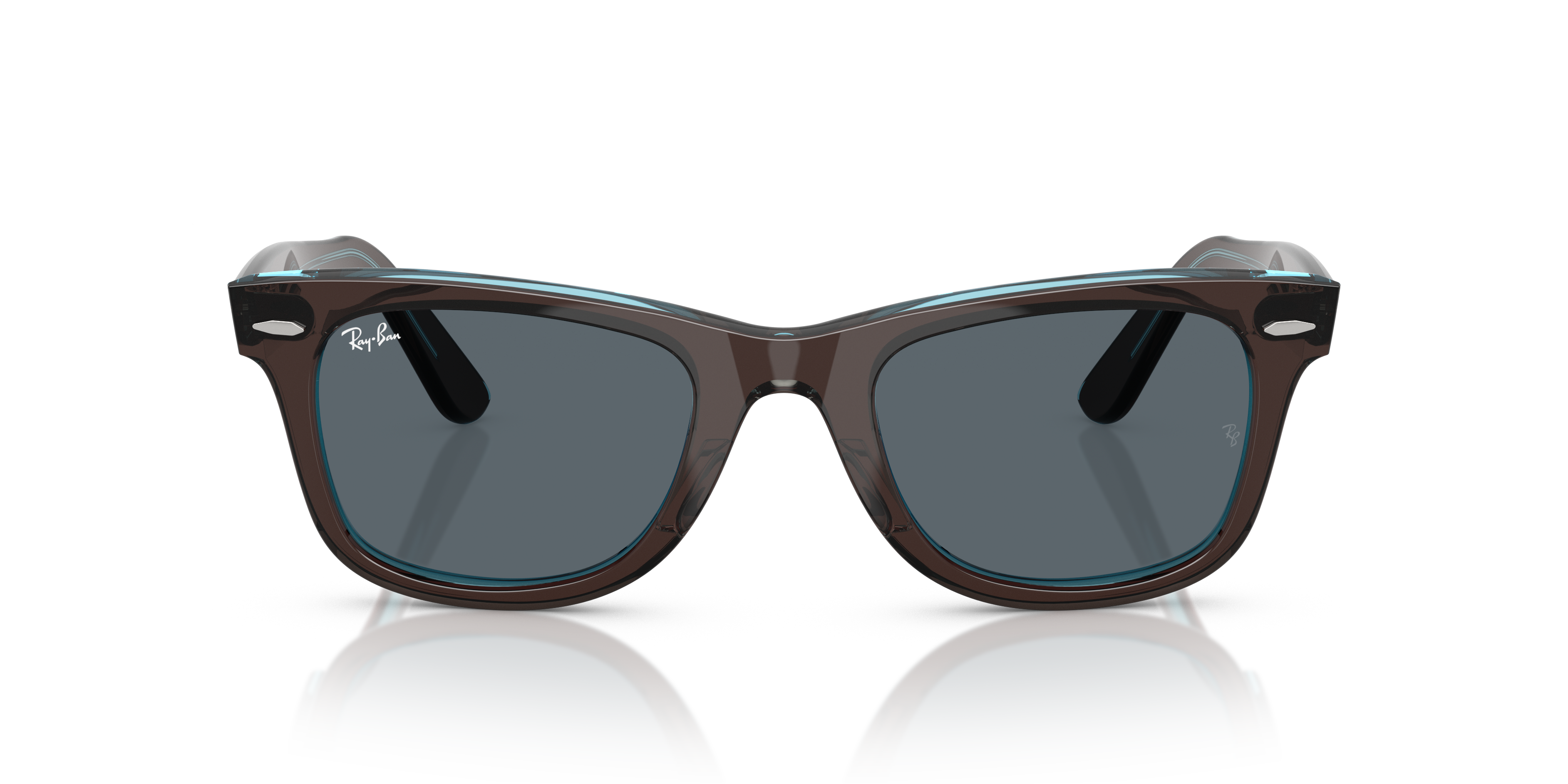 Ray-Ban Wayfarer 0RB2140 Verde Trasparente | Occhiali da Sole Original