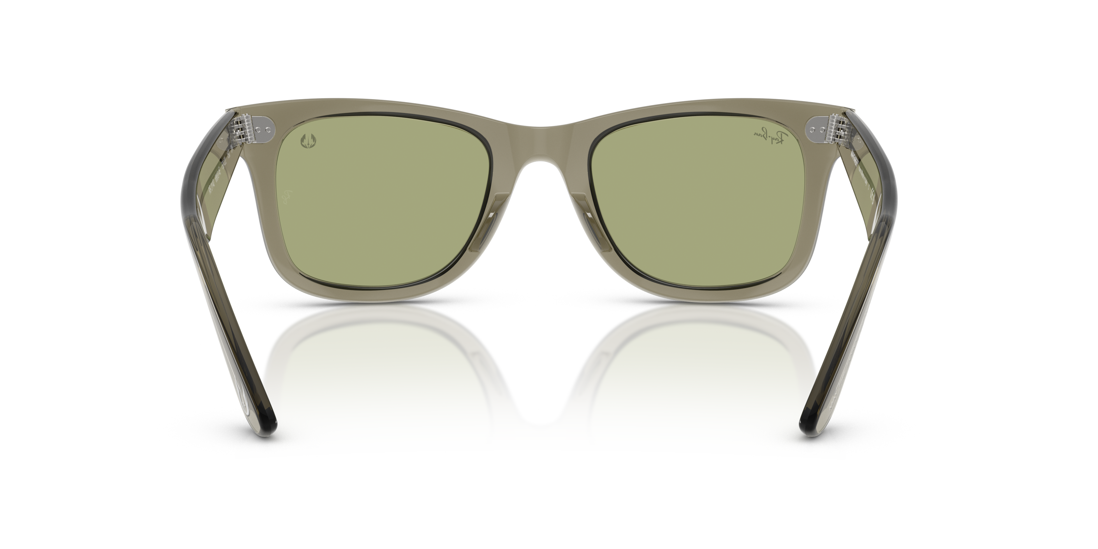 Ray-Ban Wayfarer 0RB2140 Verde Trasparente | Occhiali da Sole Original