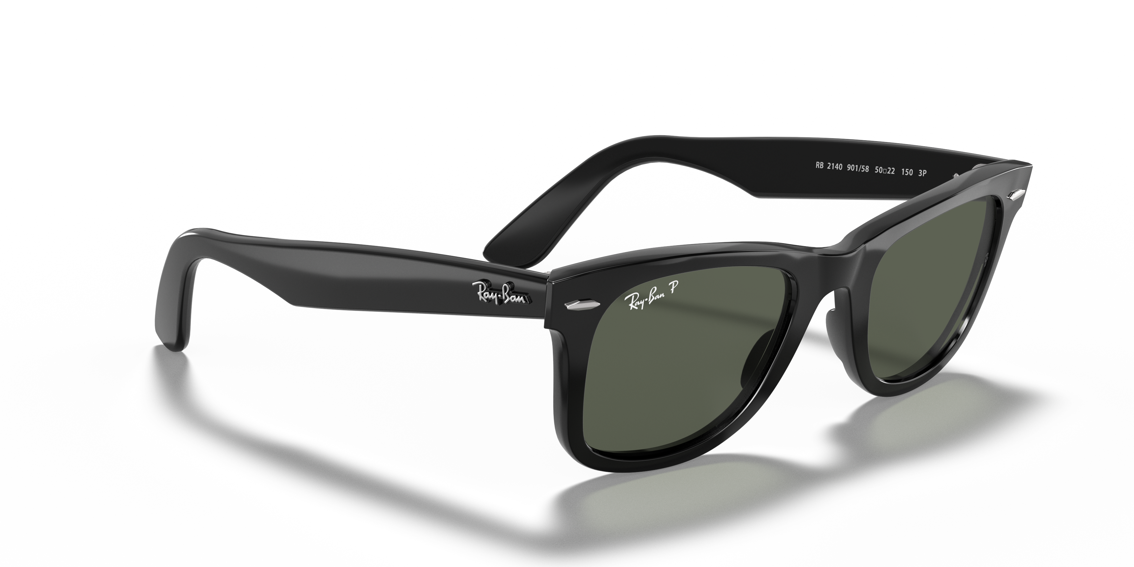 Ray-Ban Wayfarer 0RB2140 Verde Trasparente | Occhiali da Sole Original