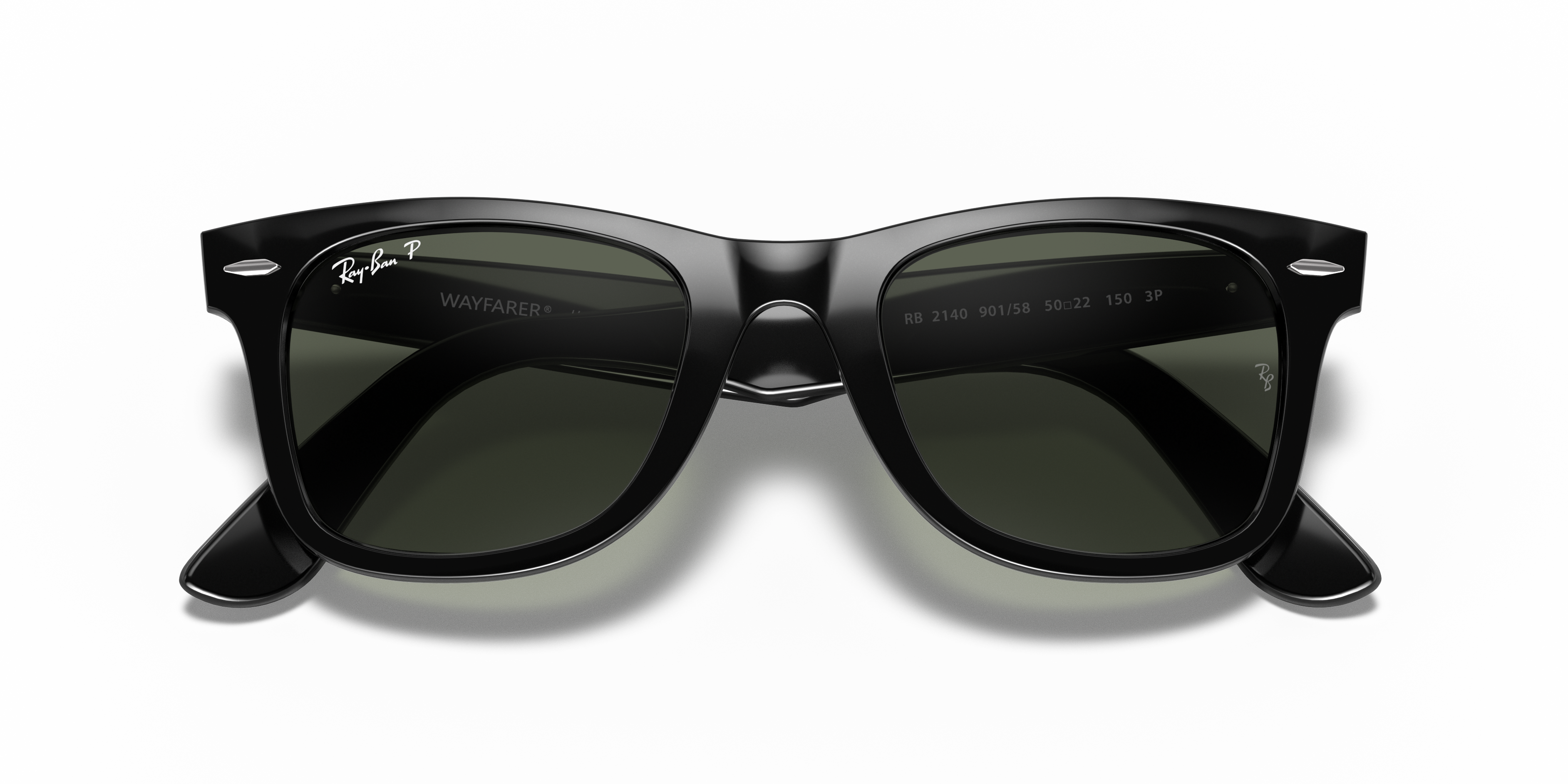 Ray-Ban Wayfarer 0RB2140 Verde Trasparente | Occhiali da Sole Original