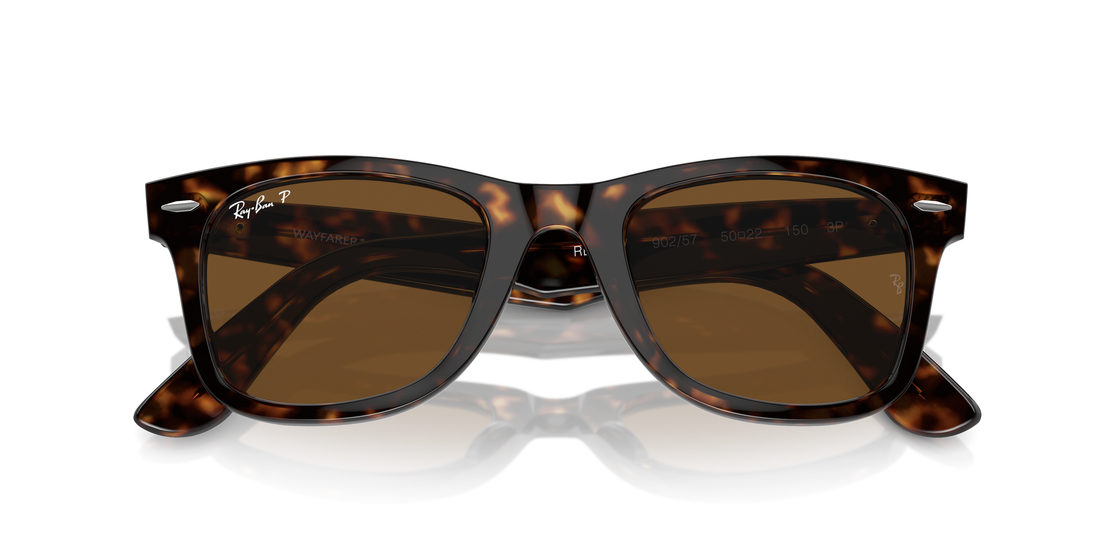 Ray-Ban Wayfarer 0RB2140 Verde Trasparente | Occhiali da Sole Original