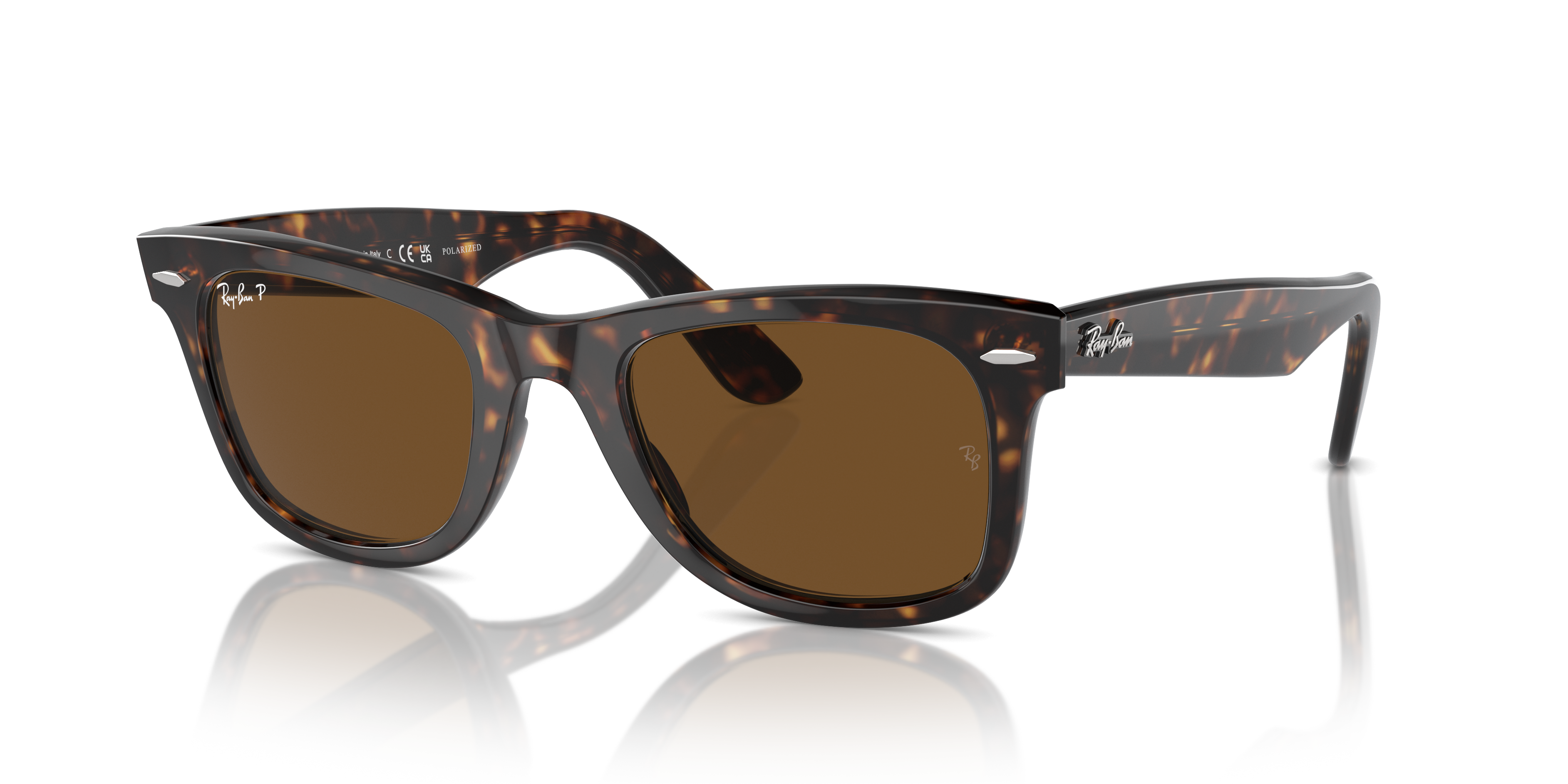 Ray-Ban Wayfarer 0RB2140 Verde Trasparente | Occhiali da Sole Original
