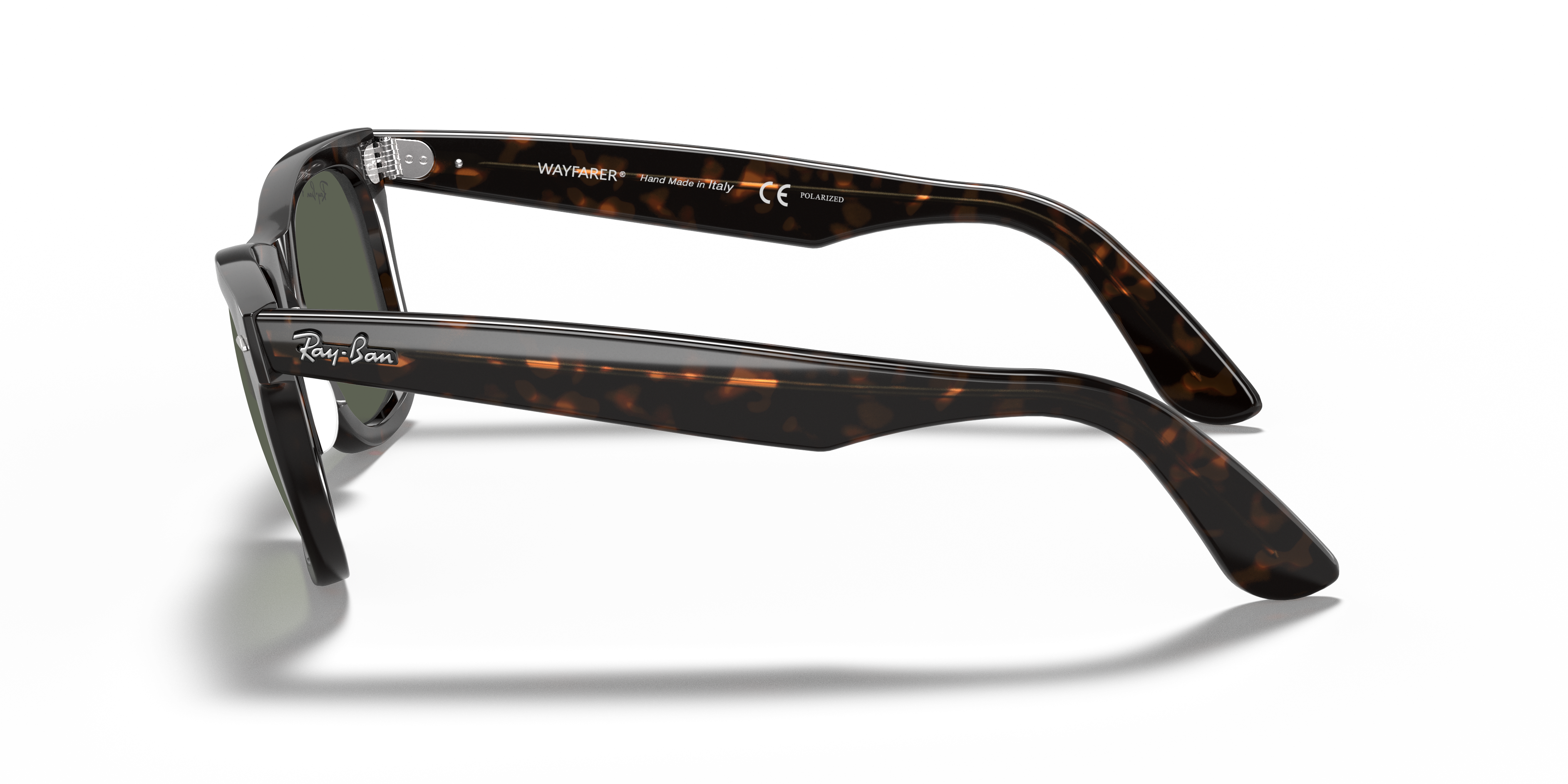 Ray-Ban Wayfarer 0RB2140 Verde Trasparente | Occhiali da Sole Original