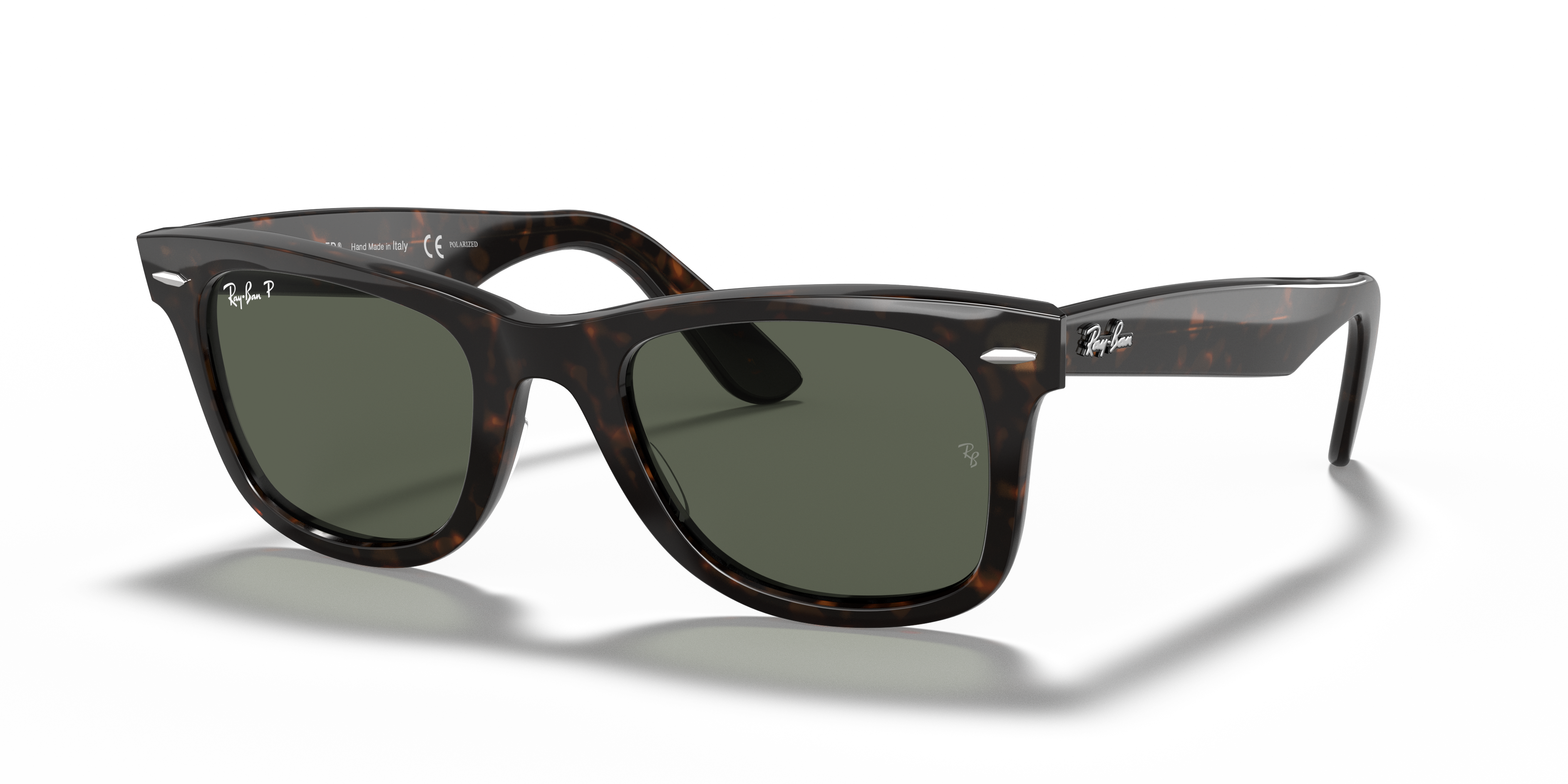 Ray-Ban Wayfarer 0RB2140 Verde Trasparente | Occhiali da Sole Original