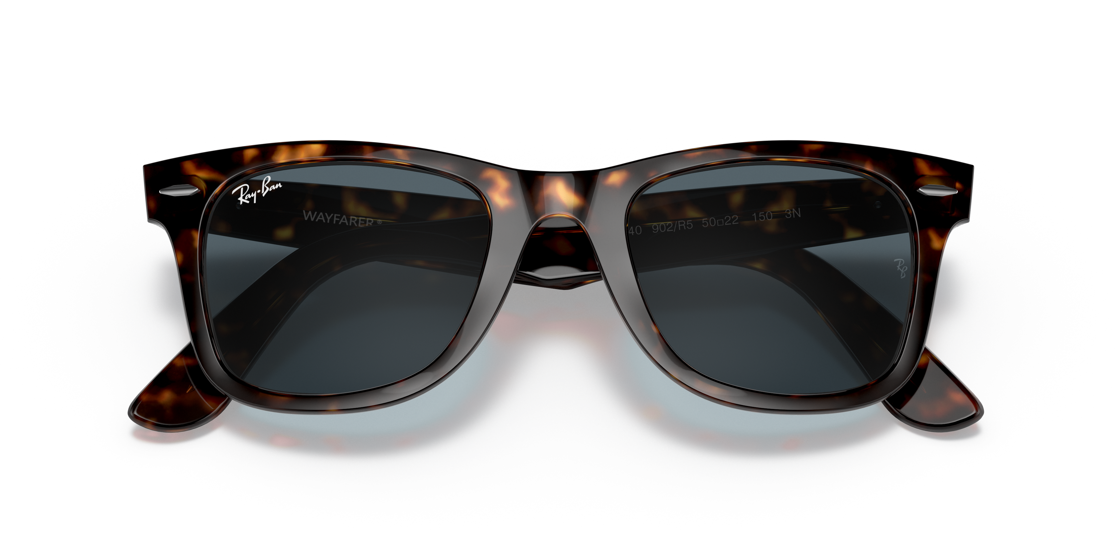 Ray-Ban Wayfarer 0RB2140 Verde Trasparente | Occhiali da Sole Original