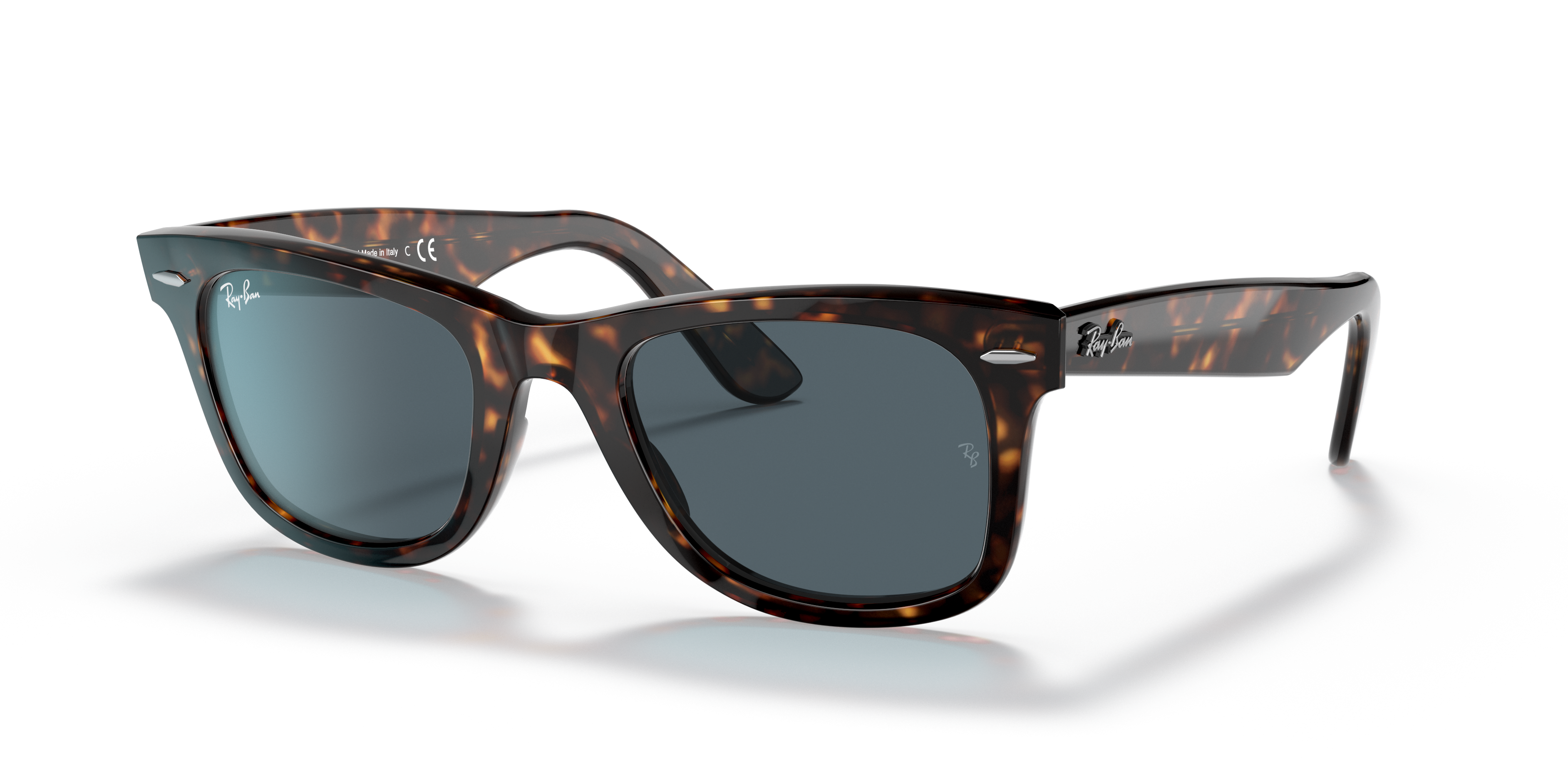 Ray-Ban Wayfarer 0RB2140 Verde Trasparente | Occhiali da Sole Original