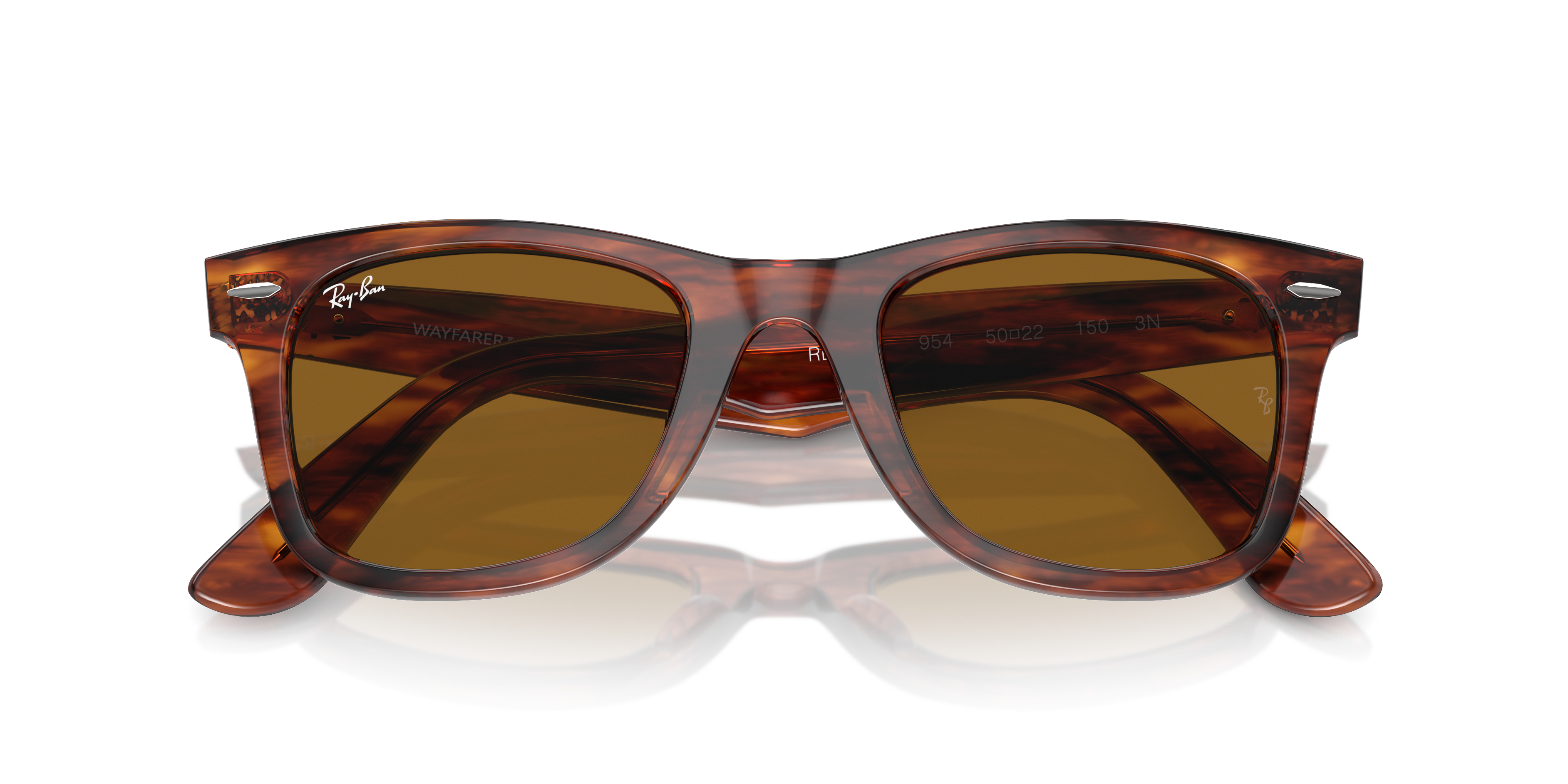 Ray-Ban Wayfarer 0RB2140 Verde Trasparente | Occhiali da Sole Original