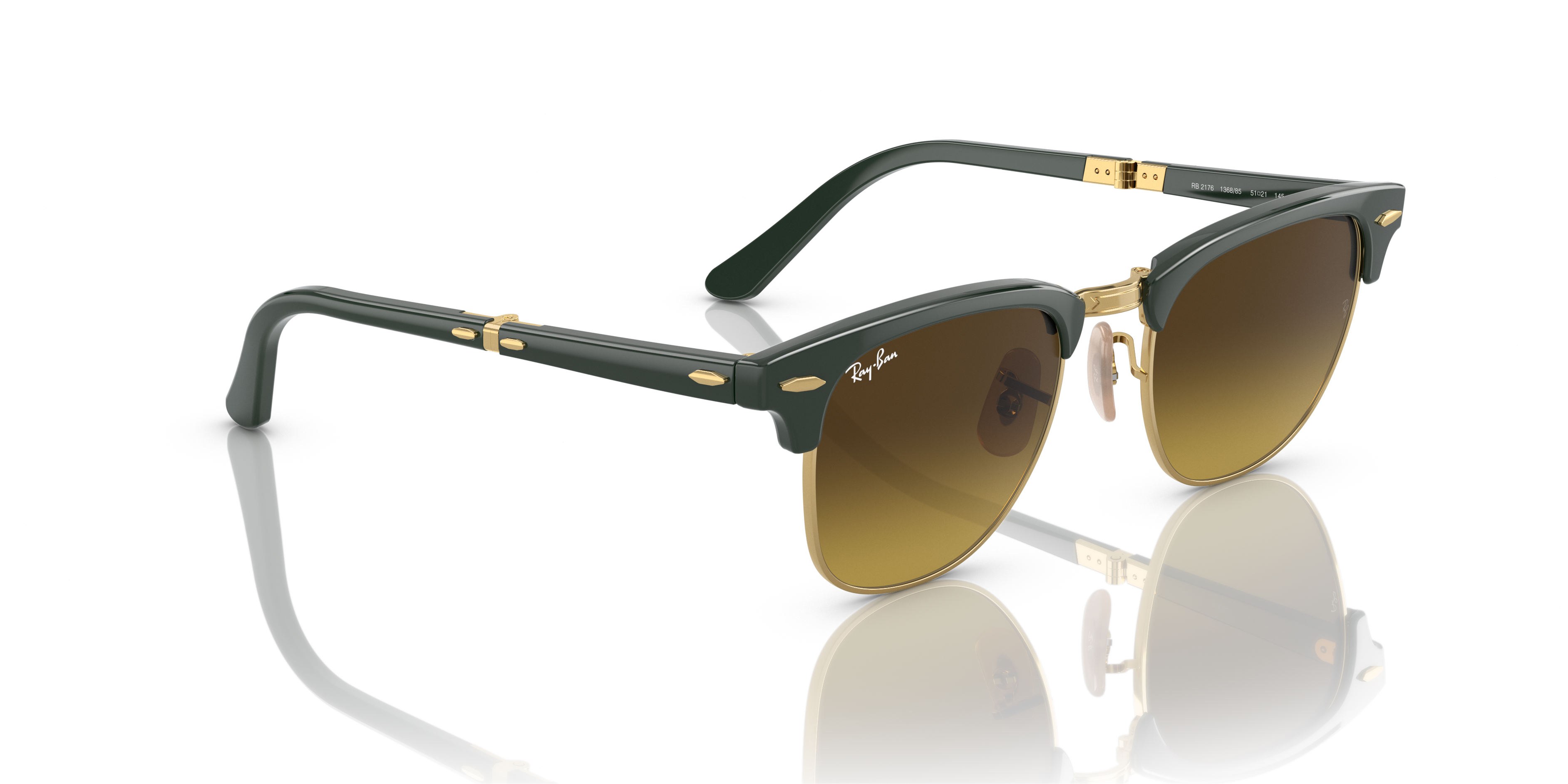 Occhiali da Sole Ray-Ban Clubmaster Folding Neri | Originali 0RB2176
