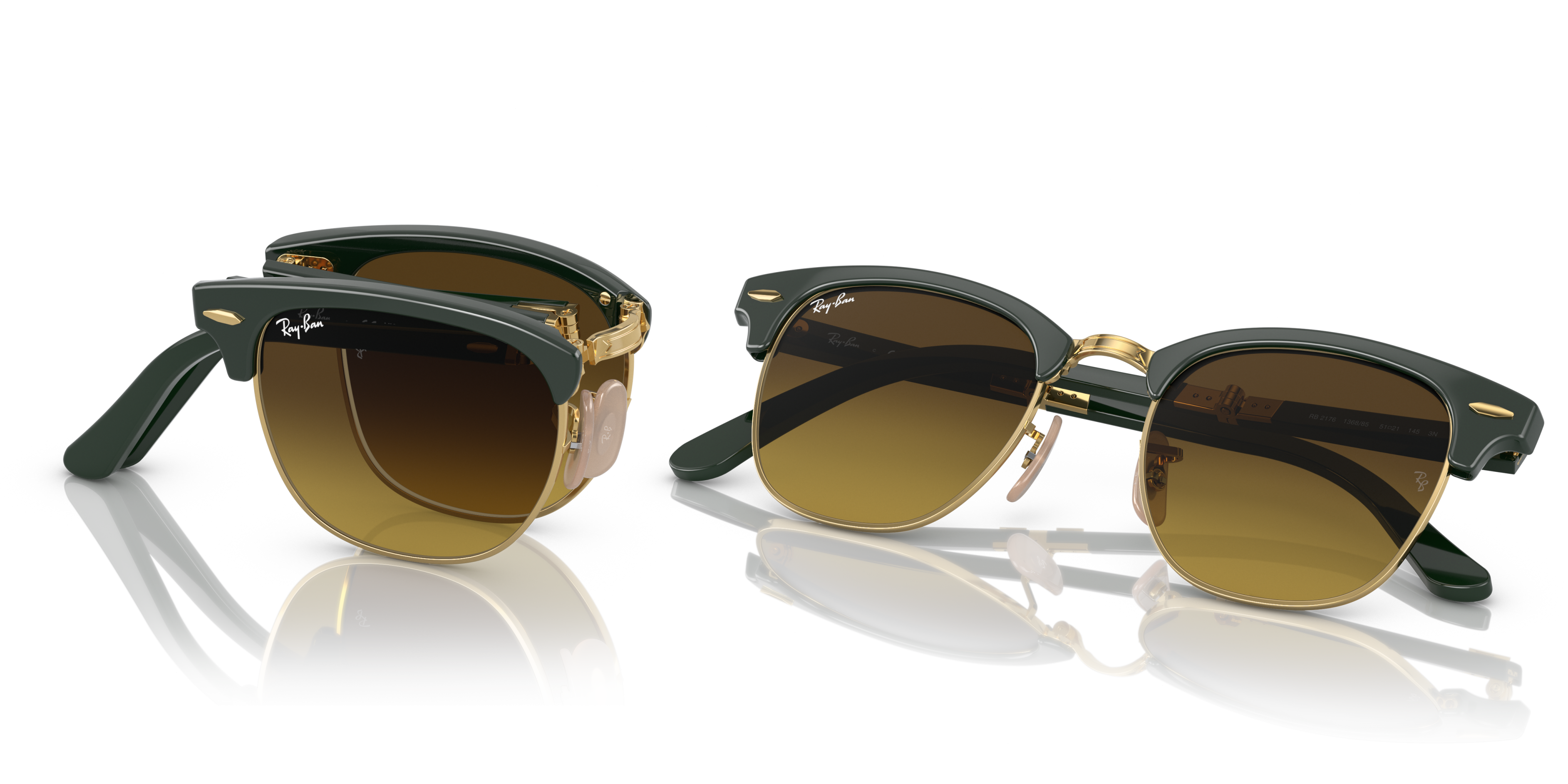 Occhiali da Sole Ray-Ban Clubmaster Folding Neri | Originali 0RB2176