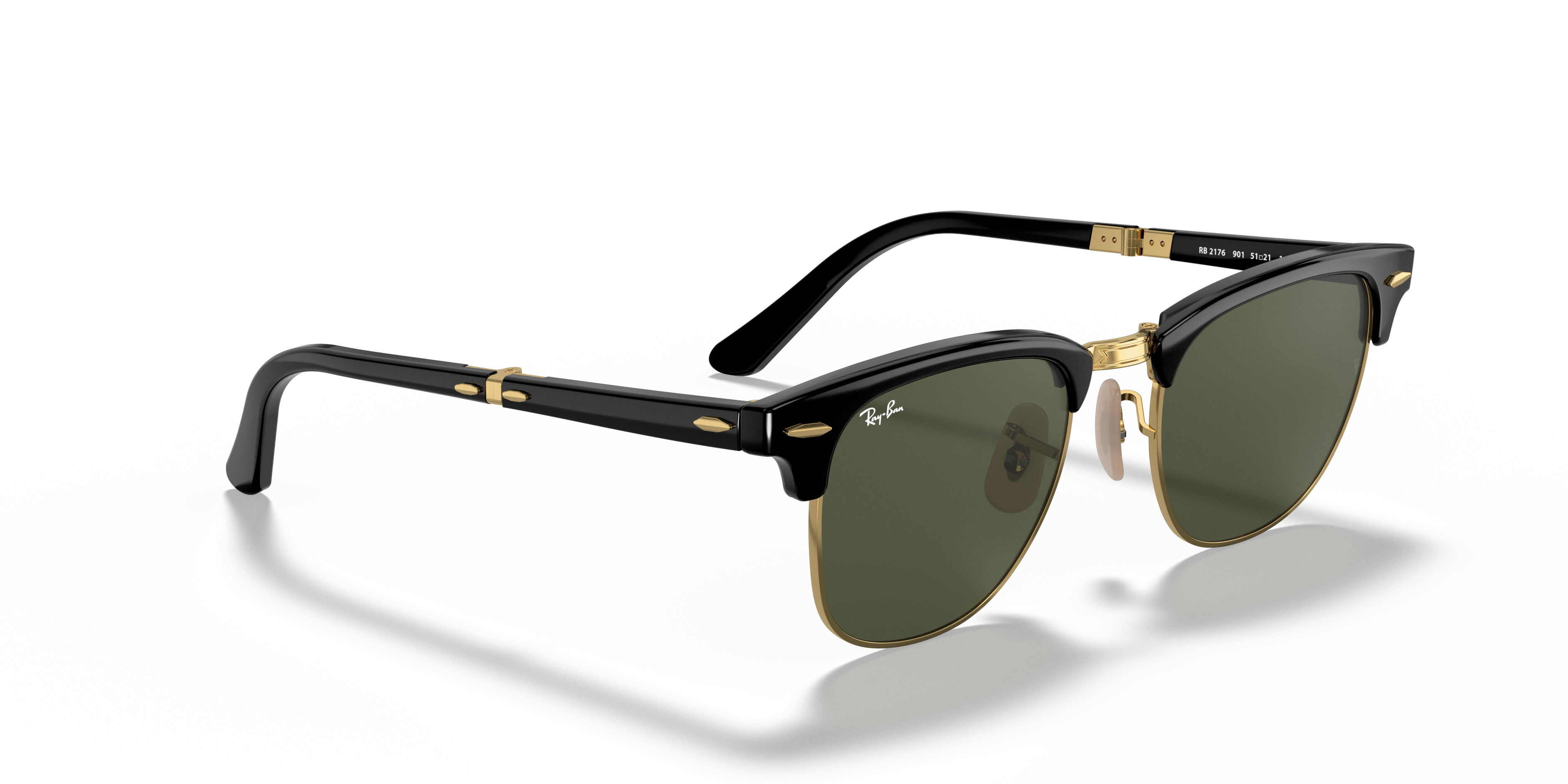 Occhiali da Sole Ray-Ban Clubmaster Folding Neri | Originali 0RB2176