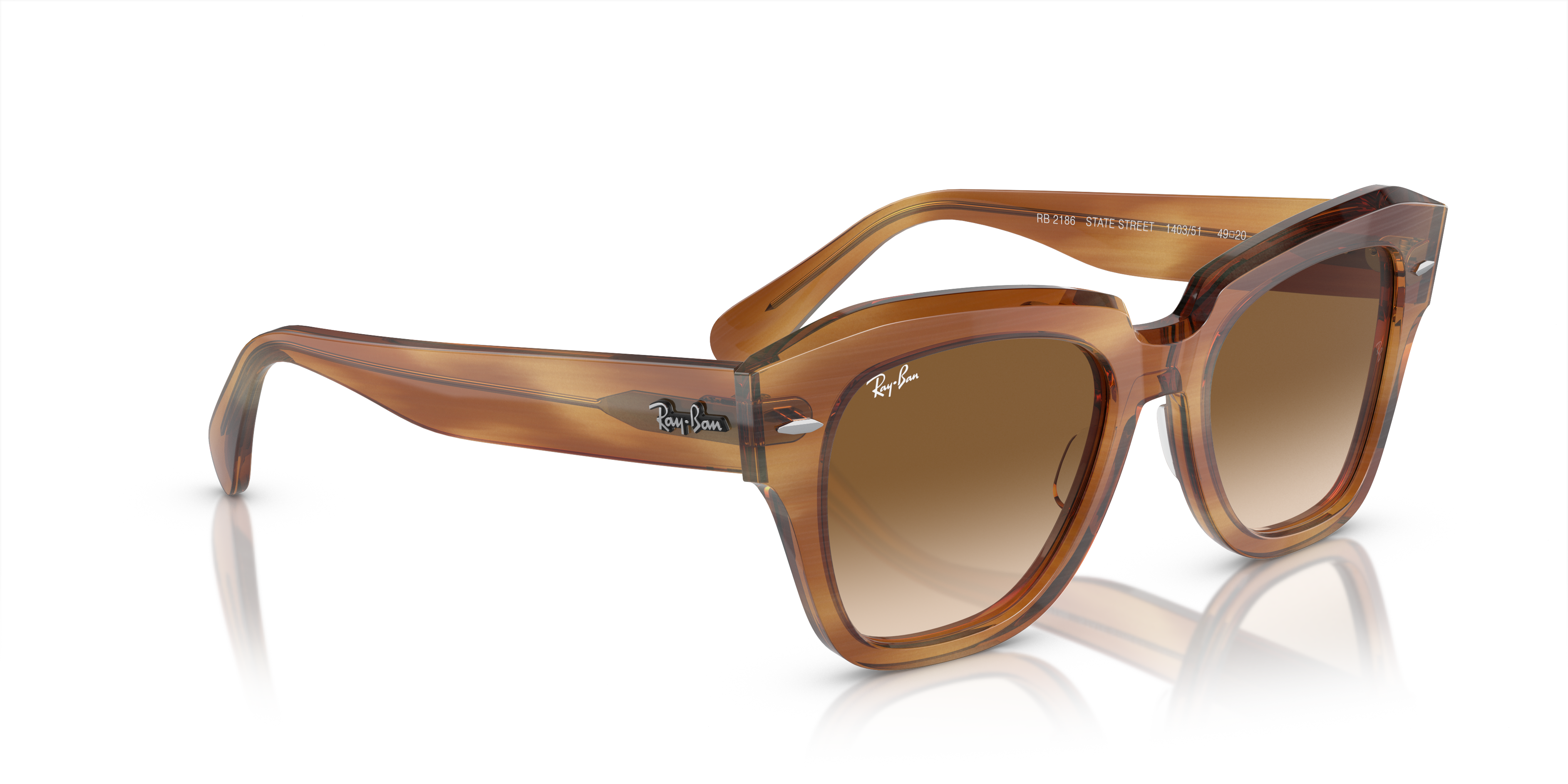 RAY-BAN STATE STREET SUNGLASSES RB 2186 (901/31) caliber 49