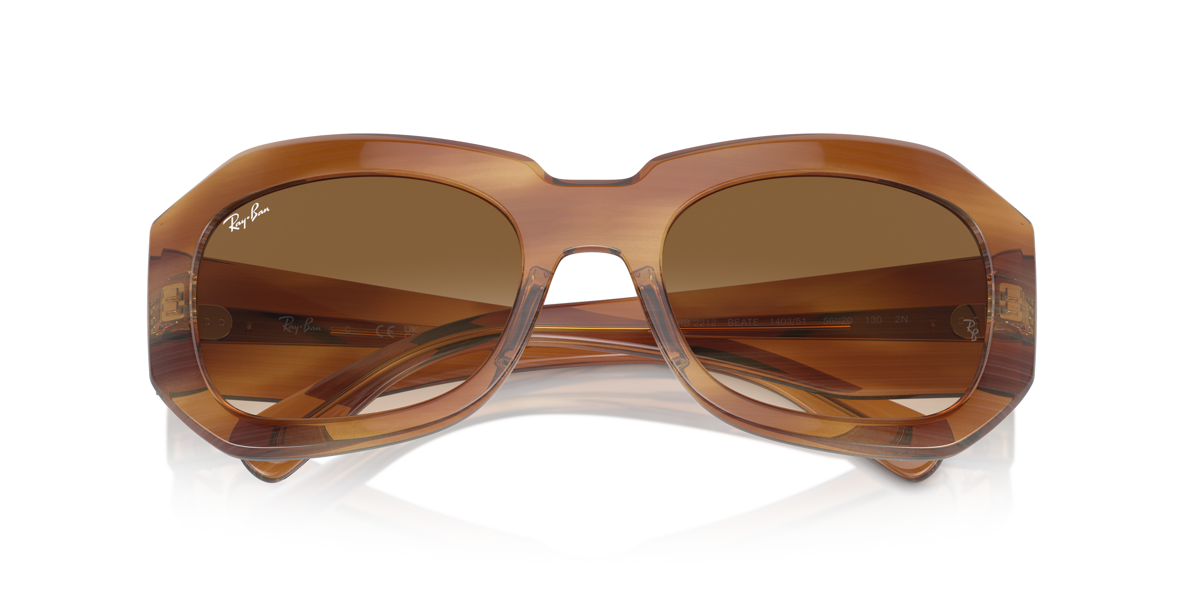 Occhiali da Sole Ray-Ban Beate Havana Originali | 0RB2212 Unisex