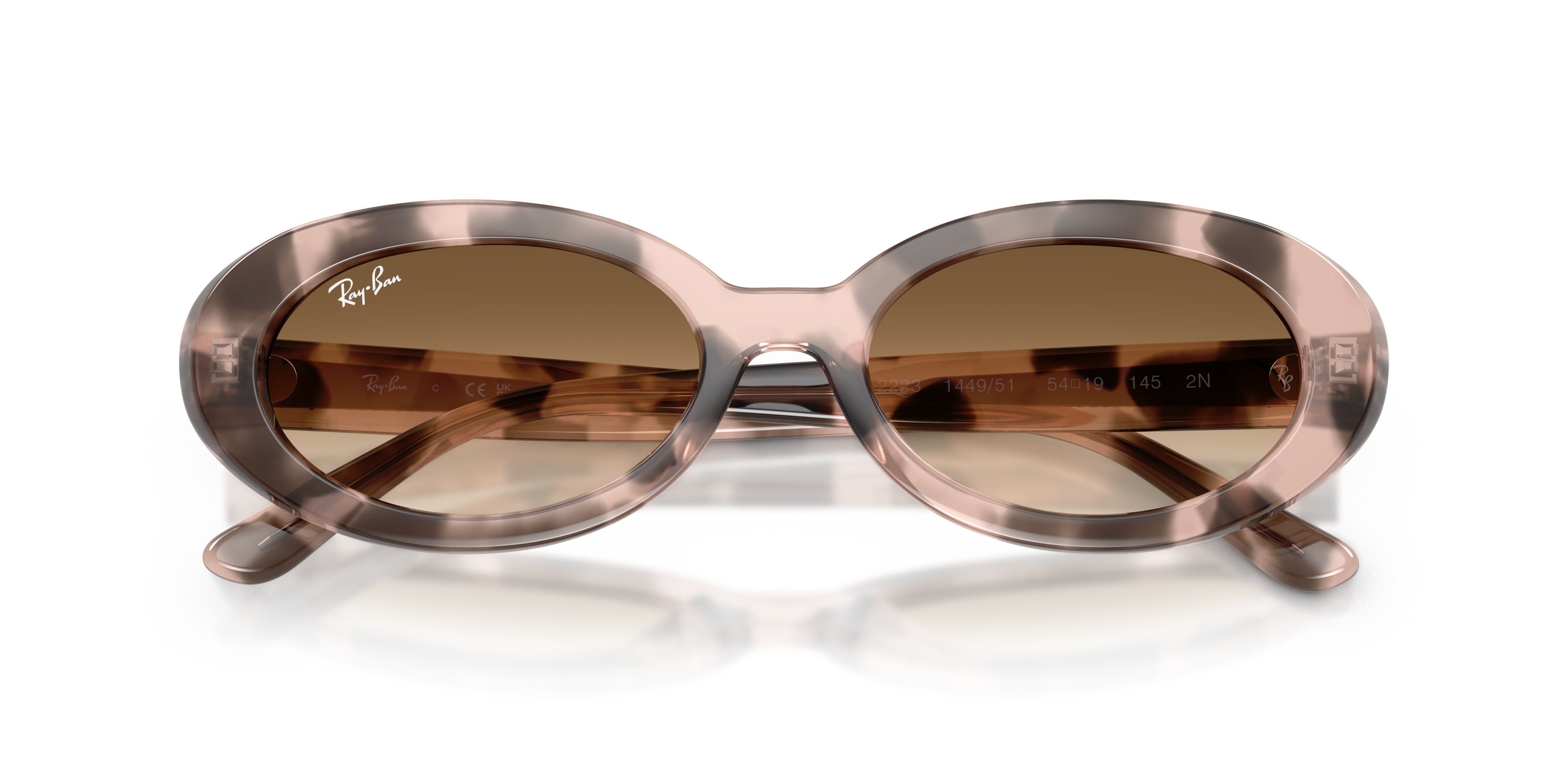 WOMEN'S SUNGLASSES RAY-BAN RB 2299 LADY BURBANK 6659G4 GREEN CALIBER 55 