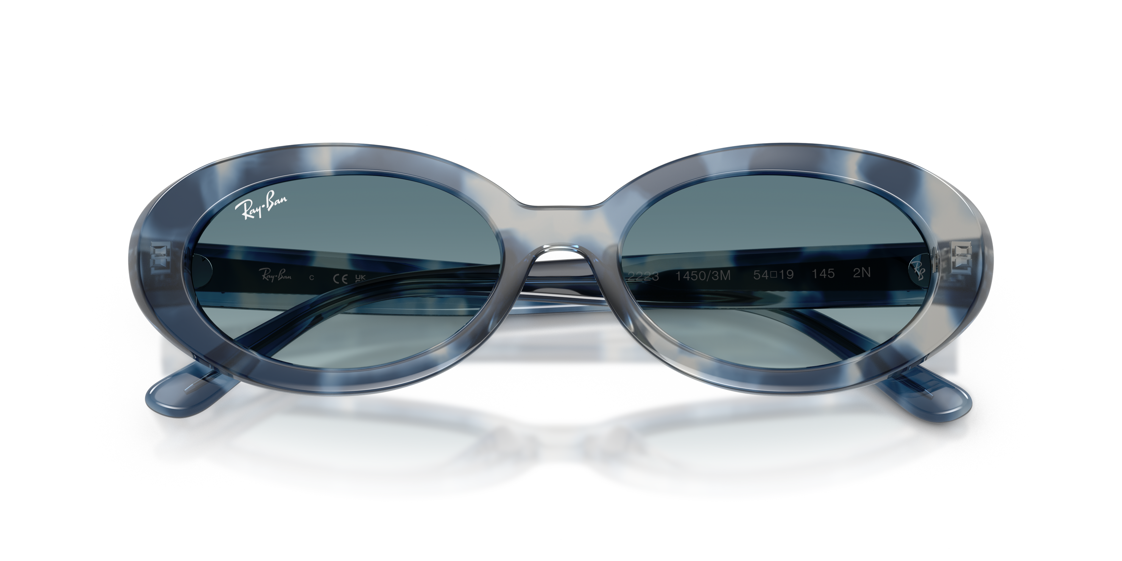 WOMEN'S SUNGLASSES RAY-BAN RB 2299 LADY BURBANK 6659G4 GREEN CALIBER 55 