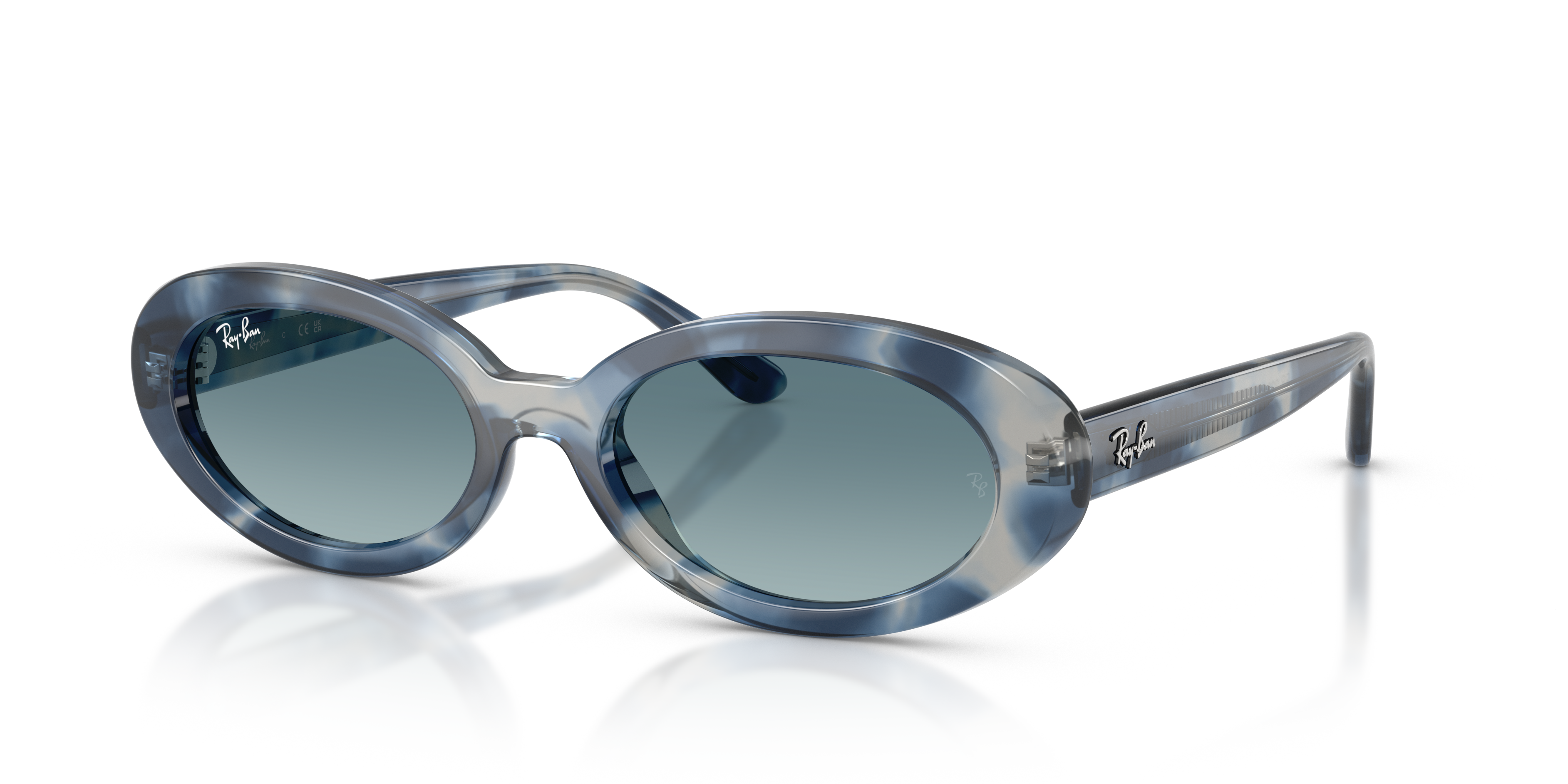 WOMEN'S SUNGLASSES RAY-BAN RB 2299 LADY BURBANK 6659G4 GREEN CALIBER 55 