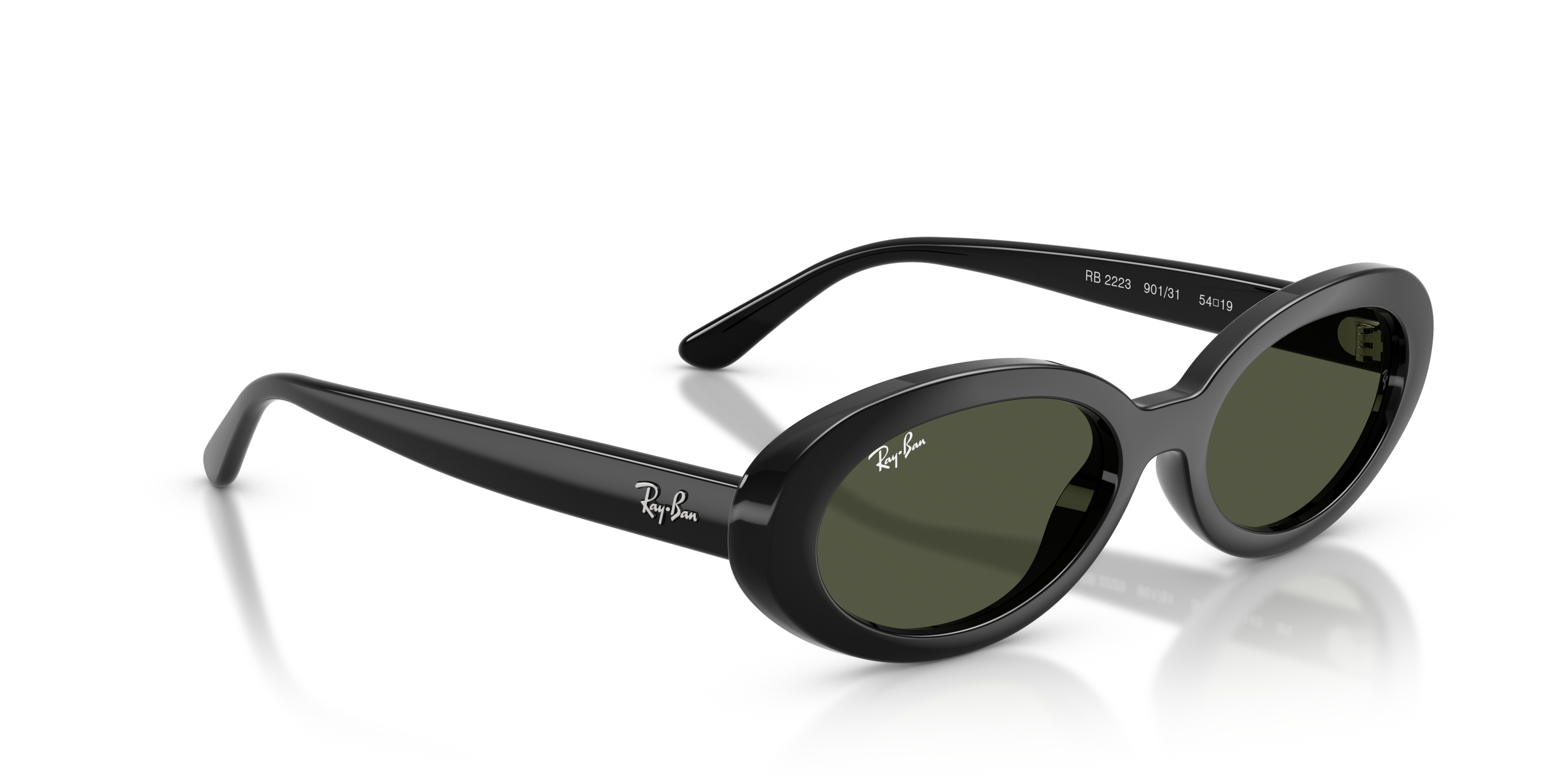 WOMEN'S SUNGLASSES RAY-BAN RB 2299 LADY BURBANK 6659G4 GREEN CALIBER 55 