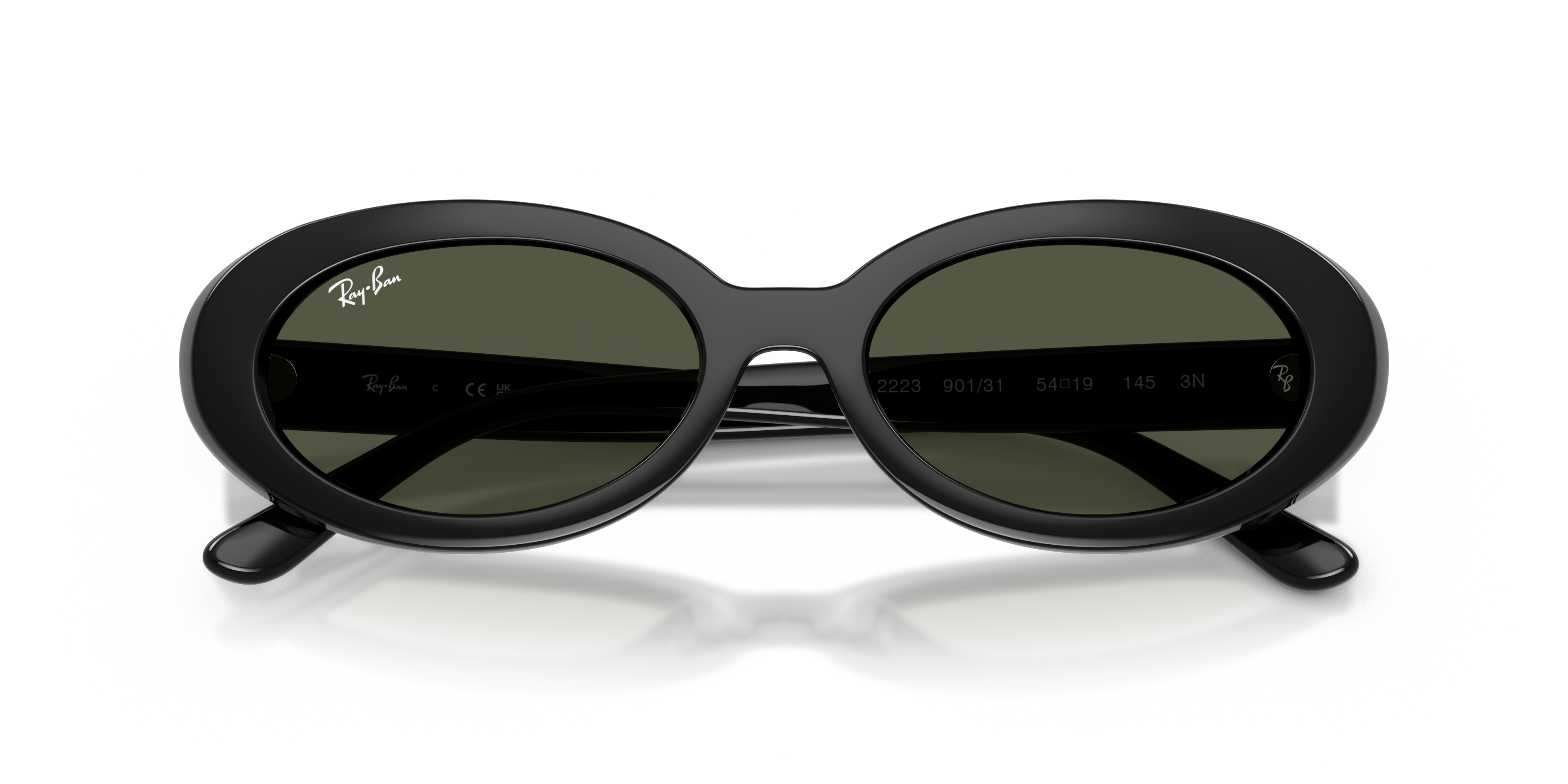 WOMEN'S SUNGLASSES RAY-BAN RB 2299 LADY BURBANK 6659G4 GREEN CALIBER 55 
