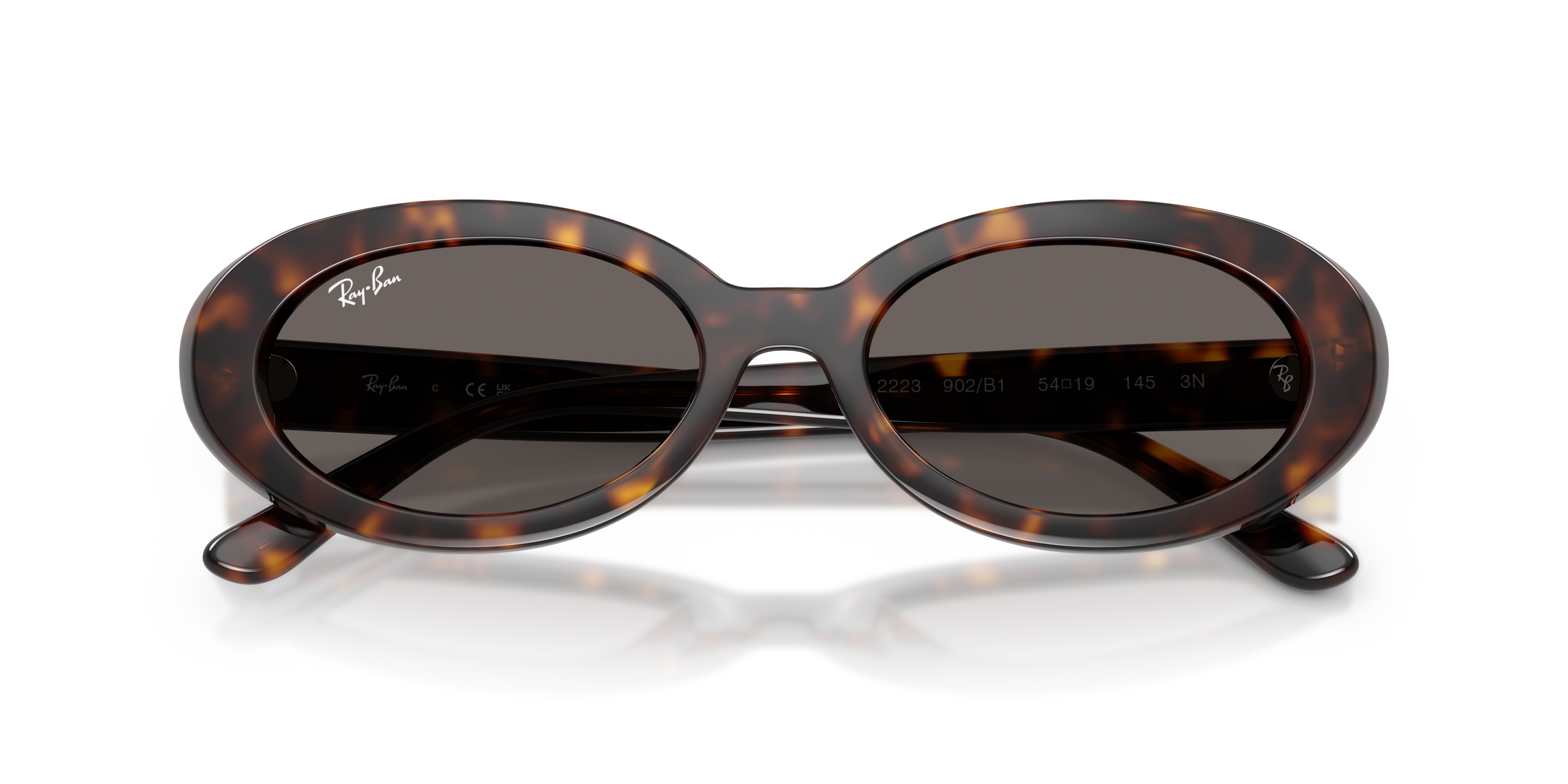 WOMEN'S SUNGLASSES RAY-BAN RB 2299 LADY BURBANK 6659G4 GREEN CALIBER 55 