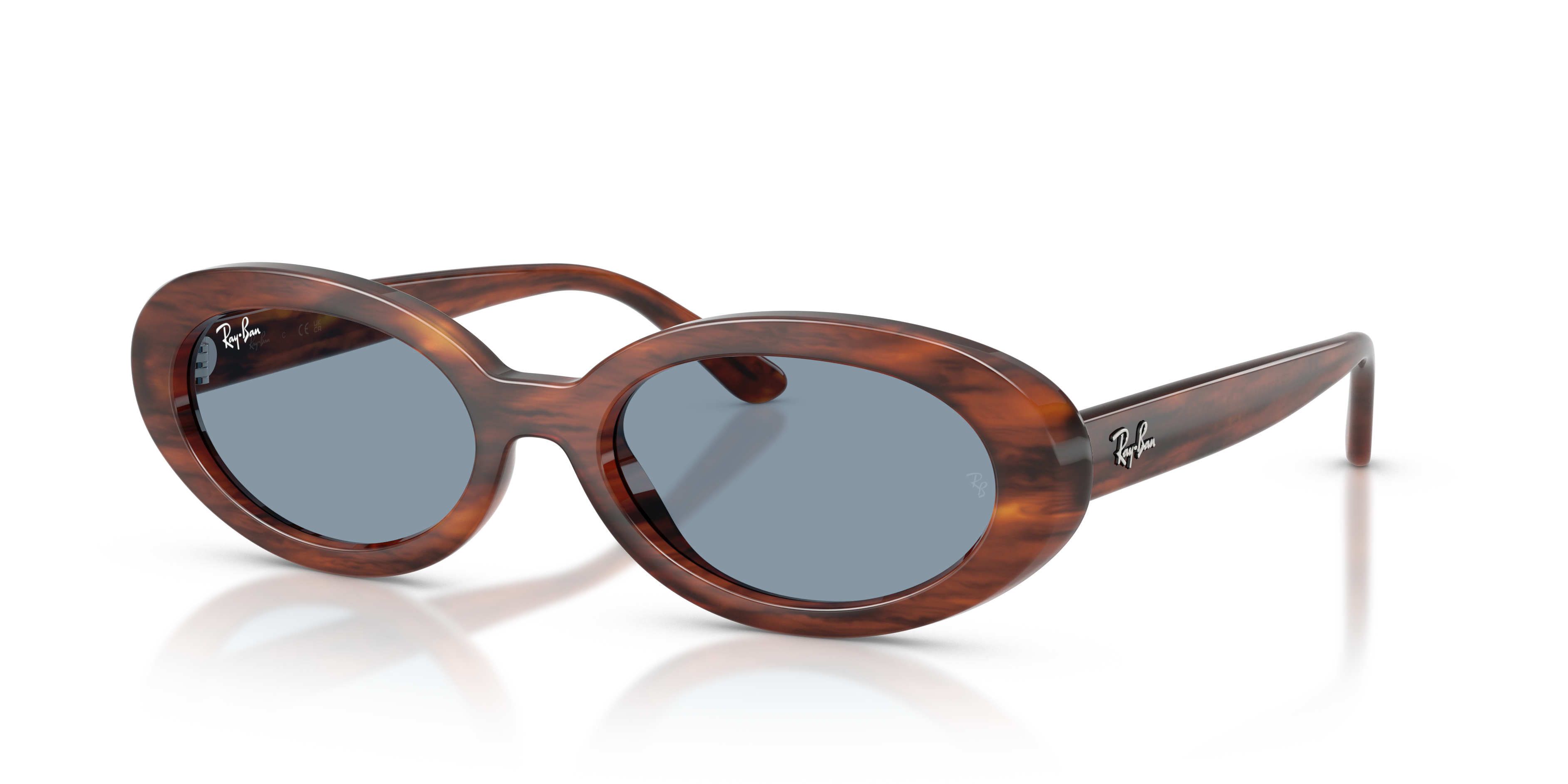 WOMEN'S SUNGLASSES RAY-BAN RB 2299 LADY BURBANK 6659G4 GREEN CALIBER 55 
