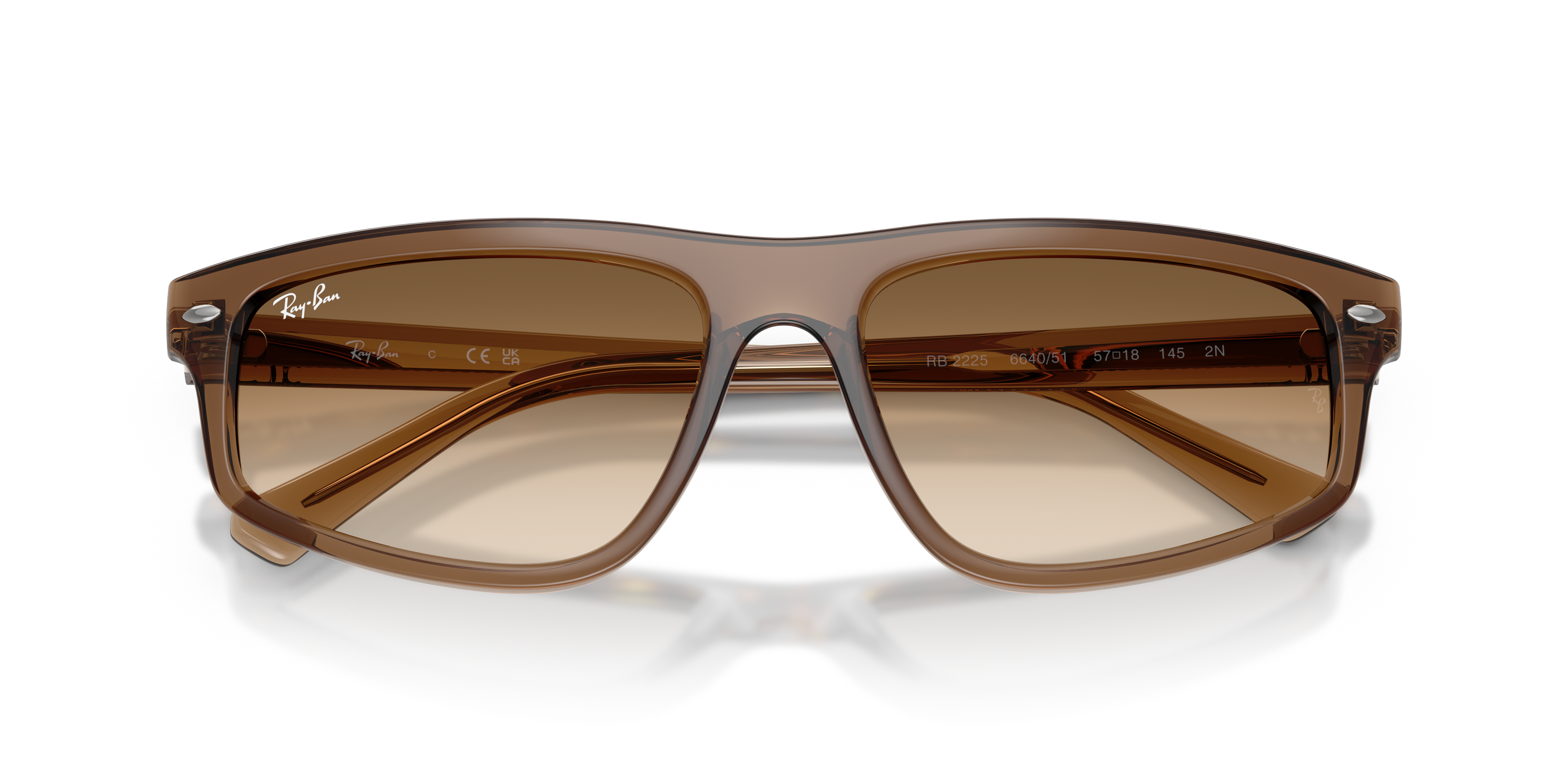 Occhiali da Sole Ray-Ban RB2225 Marrone Trasparente Unisex | Originali