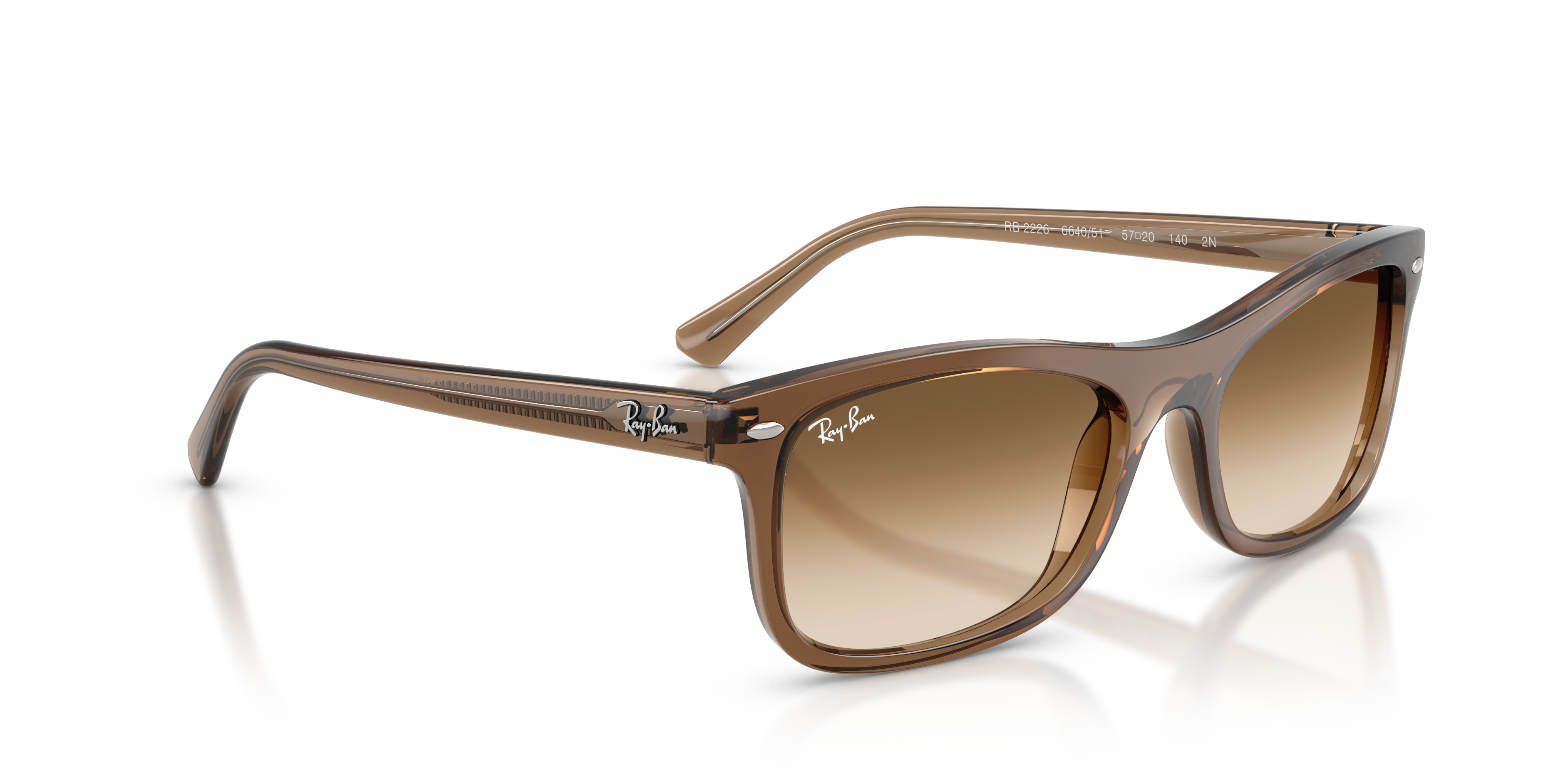 Occhiali da Sole Ray-Ban RB2226 Marrone Trasparente - Originali Unisex