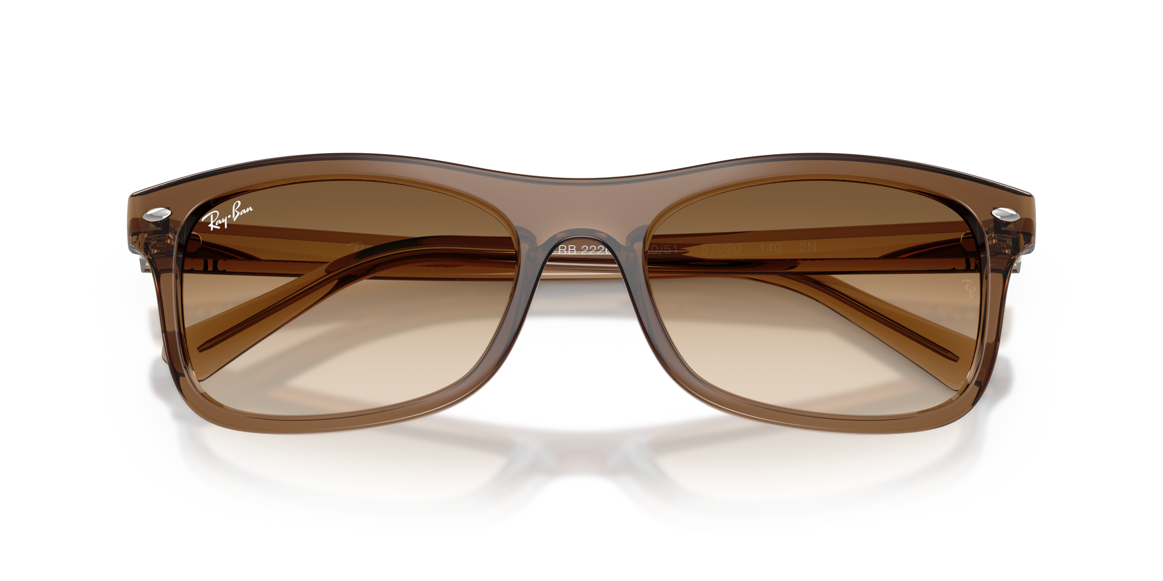 Occhiali da Sole Ray-Ban RB2226 Marrone Trasparente - Originali Unisex