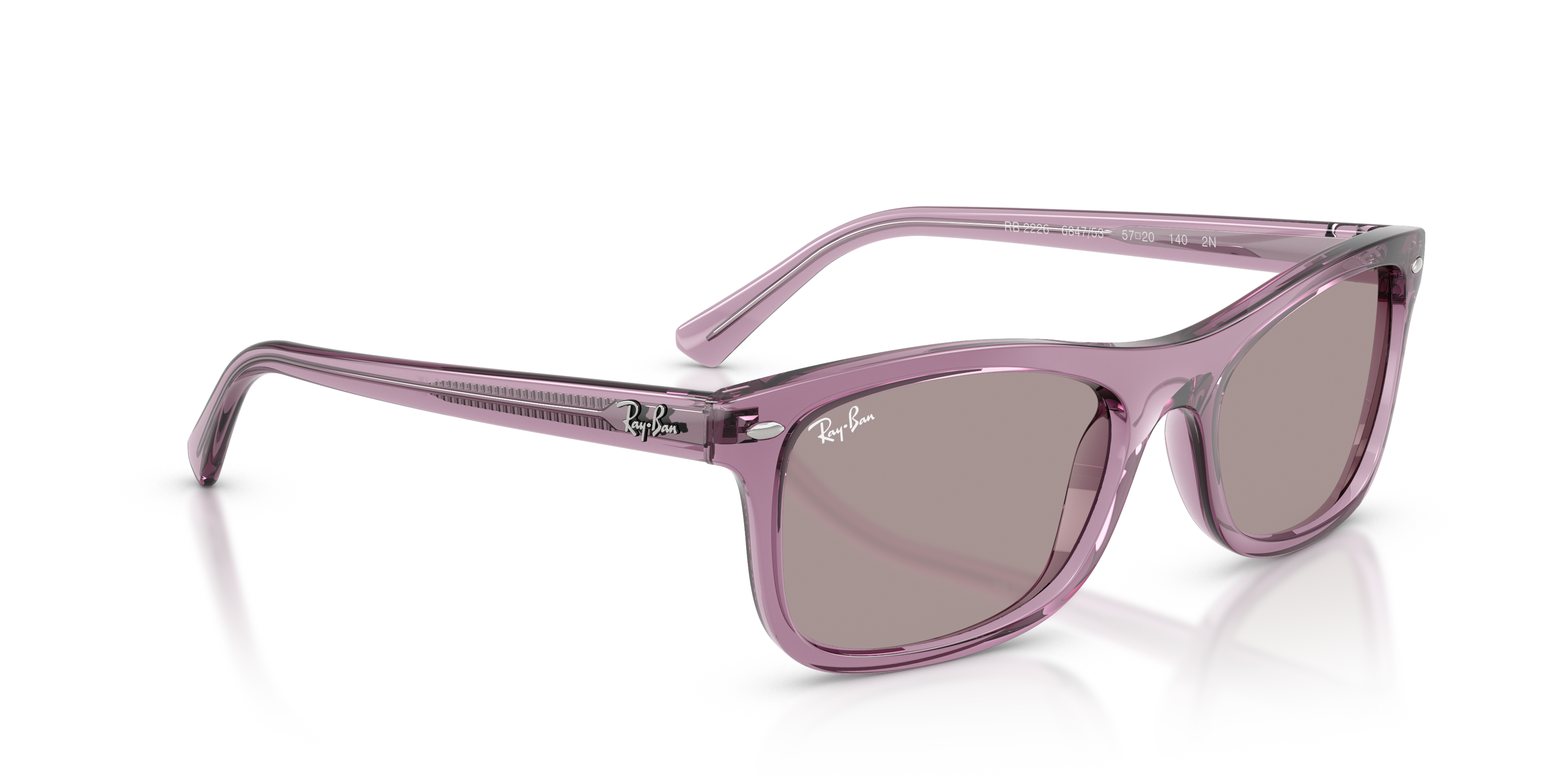Occhiali da Sole Ray-Ban RB2226 Marrone Trasparente - Originali Unisex
