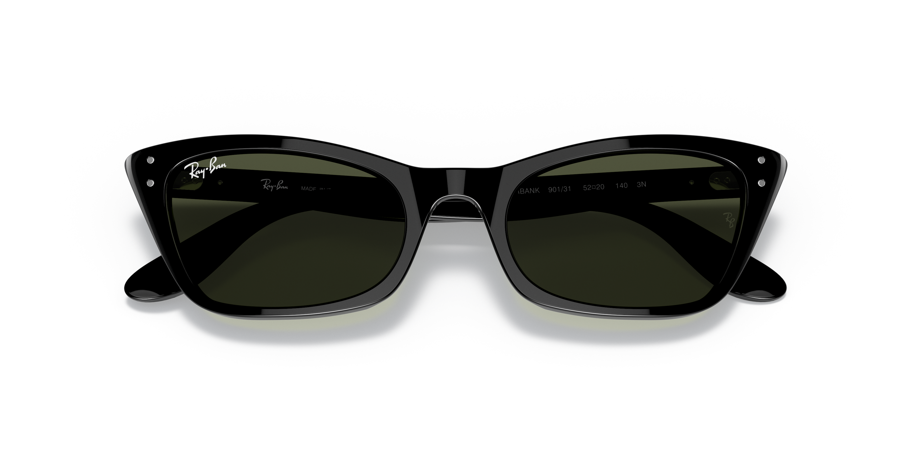 WOMEN'S SUNGLASSES RAY-BAN RB 2299 LADY BURBANK 901/31 BLACK CALIBER 52 