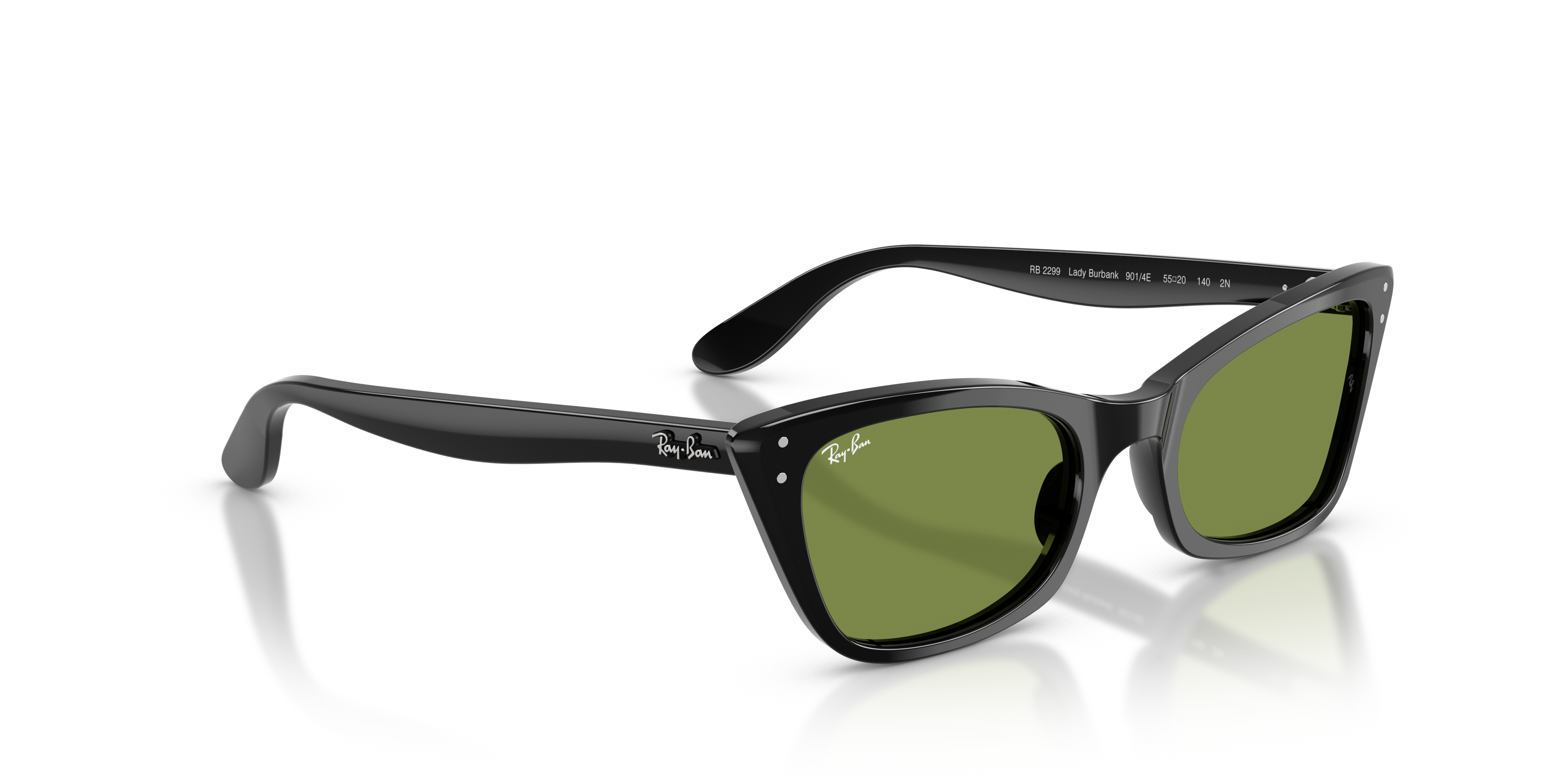 WOMEN'S SUNGLASSES RAY-BAN RB 2299 LADY BURBANK 901/31 BLACK CALIBER 52 