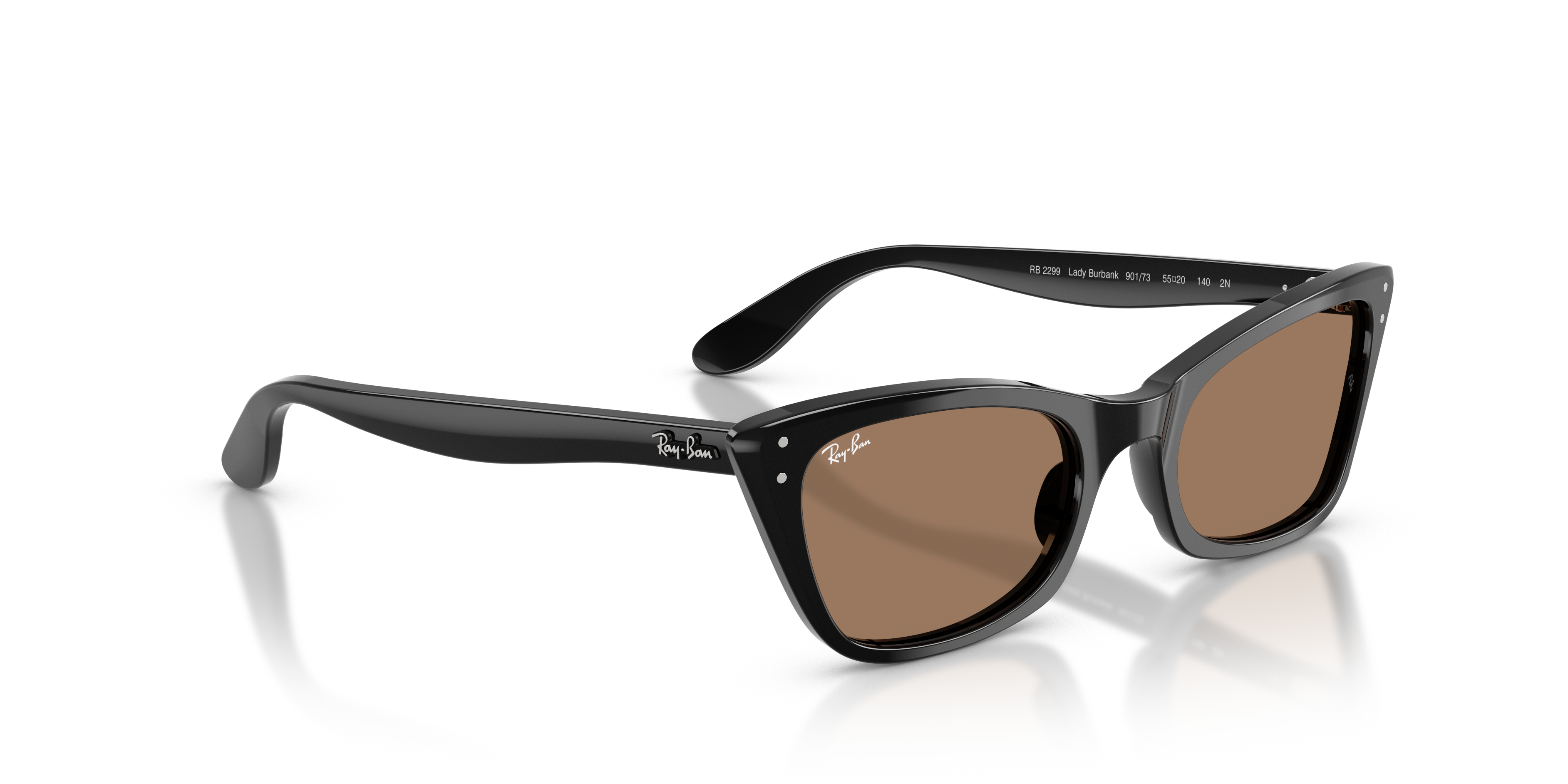 WOMEN'S SUNGLASSES RAY-BAN RB 2299 LADY BURBANK 901/31 BLACK CALIBER 52 